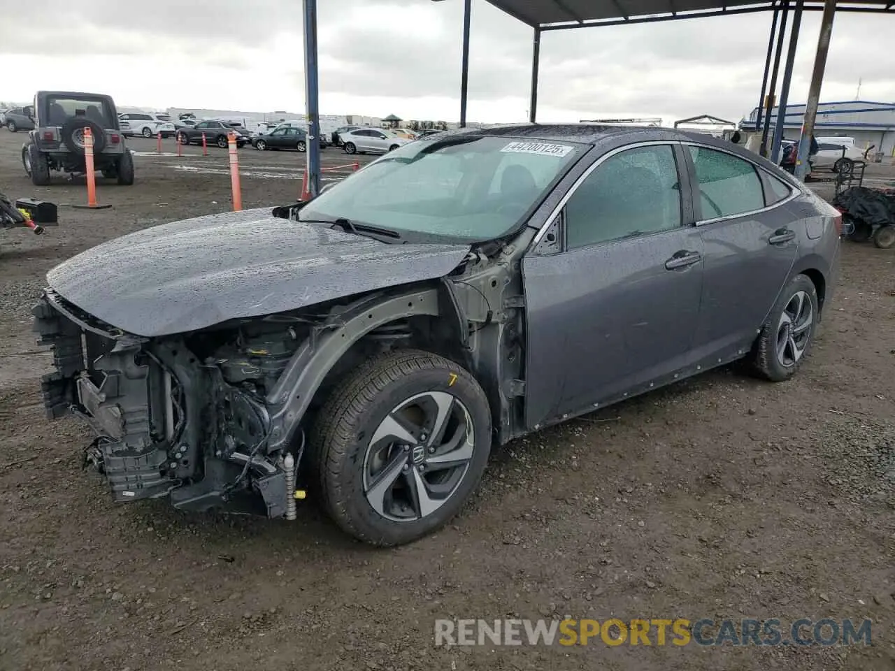 1 Photograph of a damaged car 19XZE4F54ME011504 HONDA INSIGHT 2021