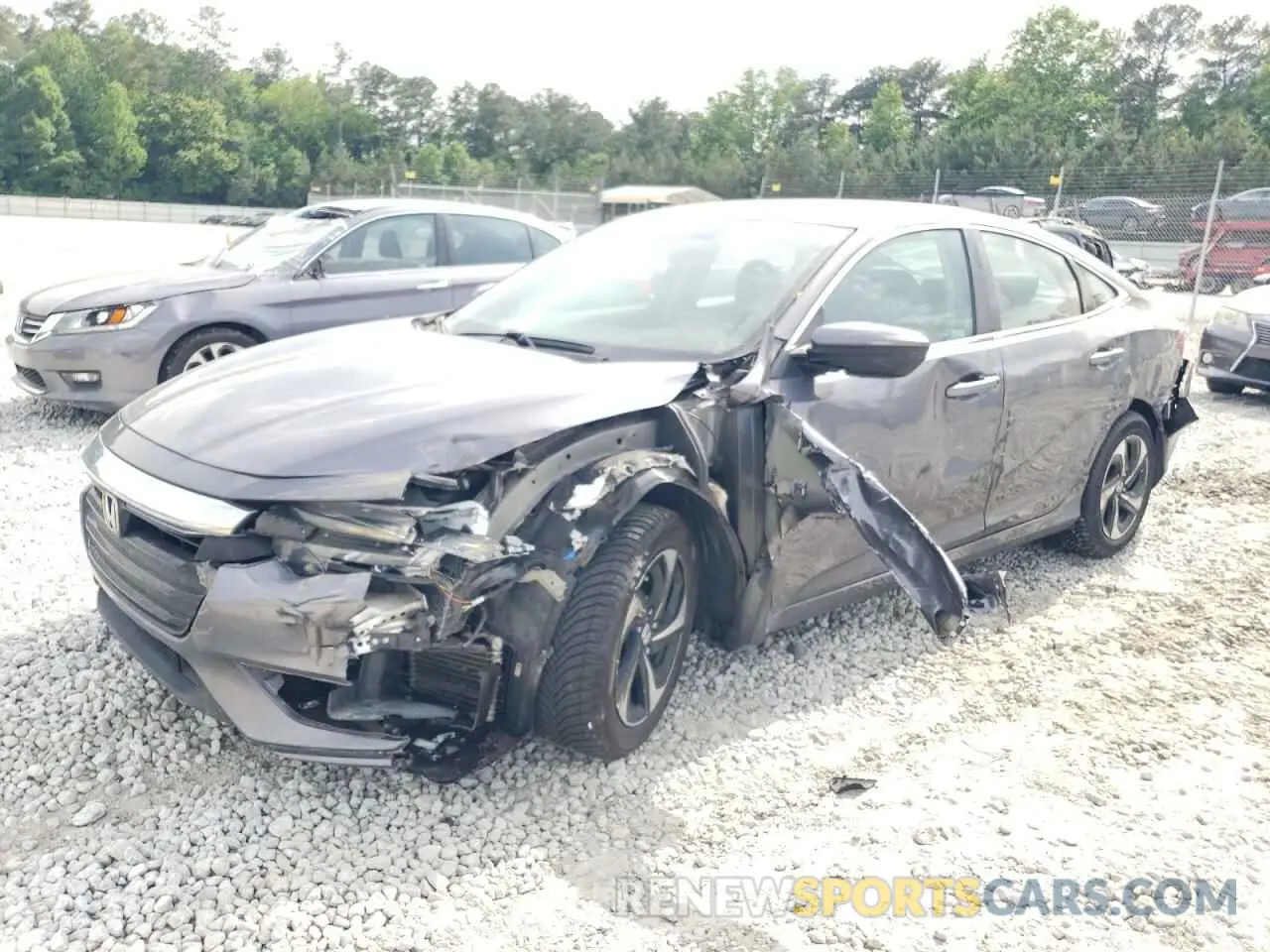 1 Photograph of a damaged car 19XZE4F55ME005548 HONDA INSIGHT 2021
