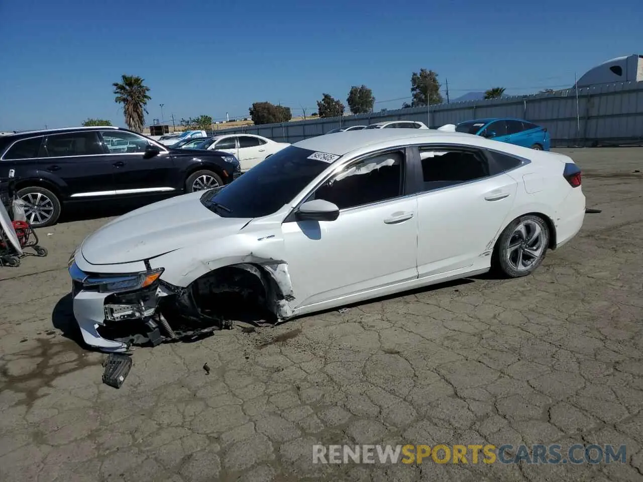 1 Photograph of a damaged car 19XZE4F55ME007350 HONDA INSIGHT 2021
