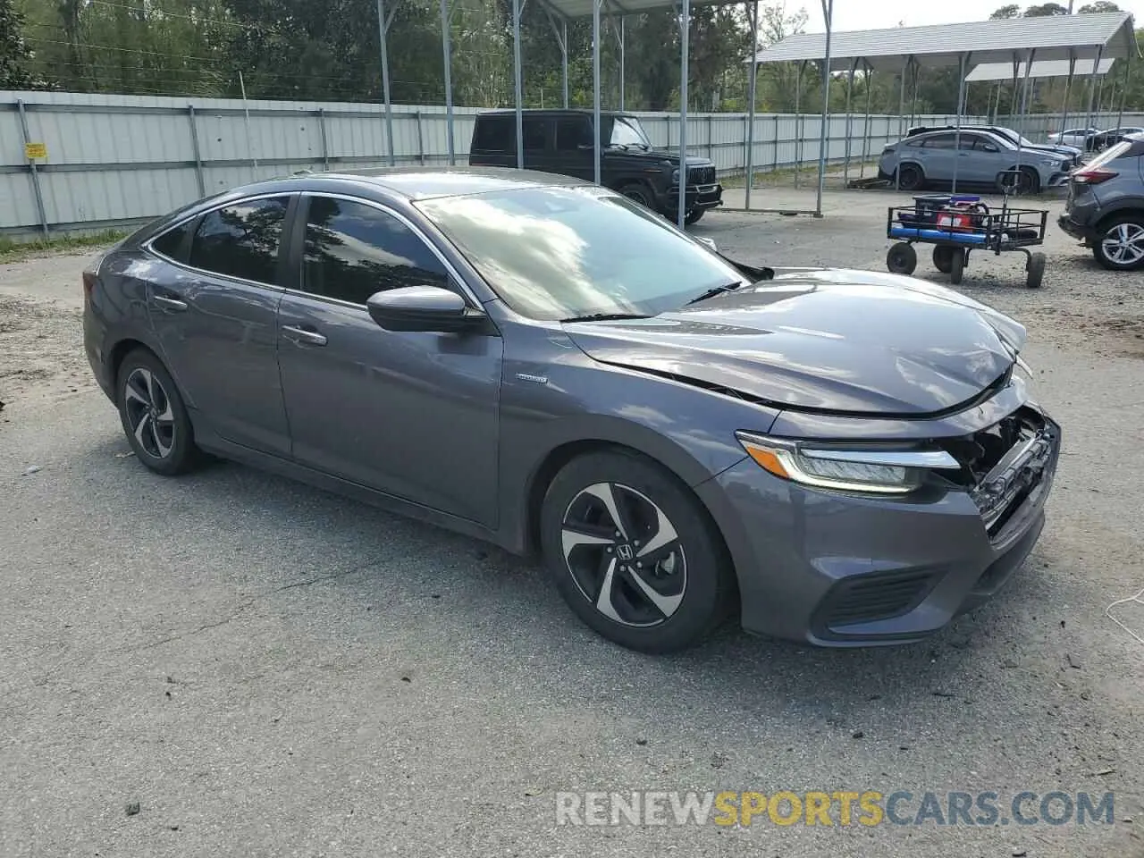 4 Photograph of a damaged car 19XZE4F56ME008474 HONDA INSIGHT 2021