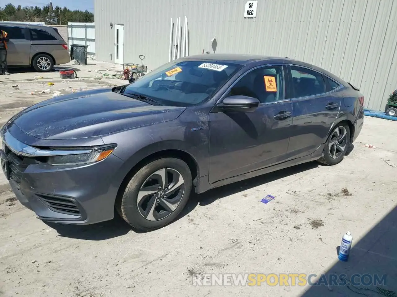 1 Photograph of a damaged car 19XZE4F58ME010789 HONDA INSIGHT 2021