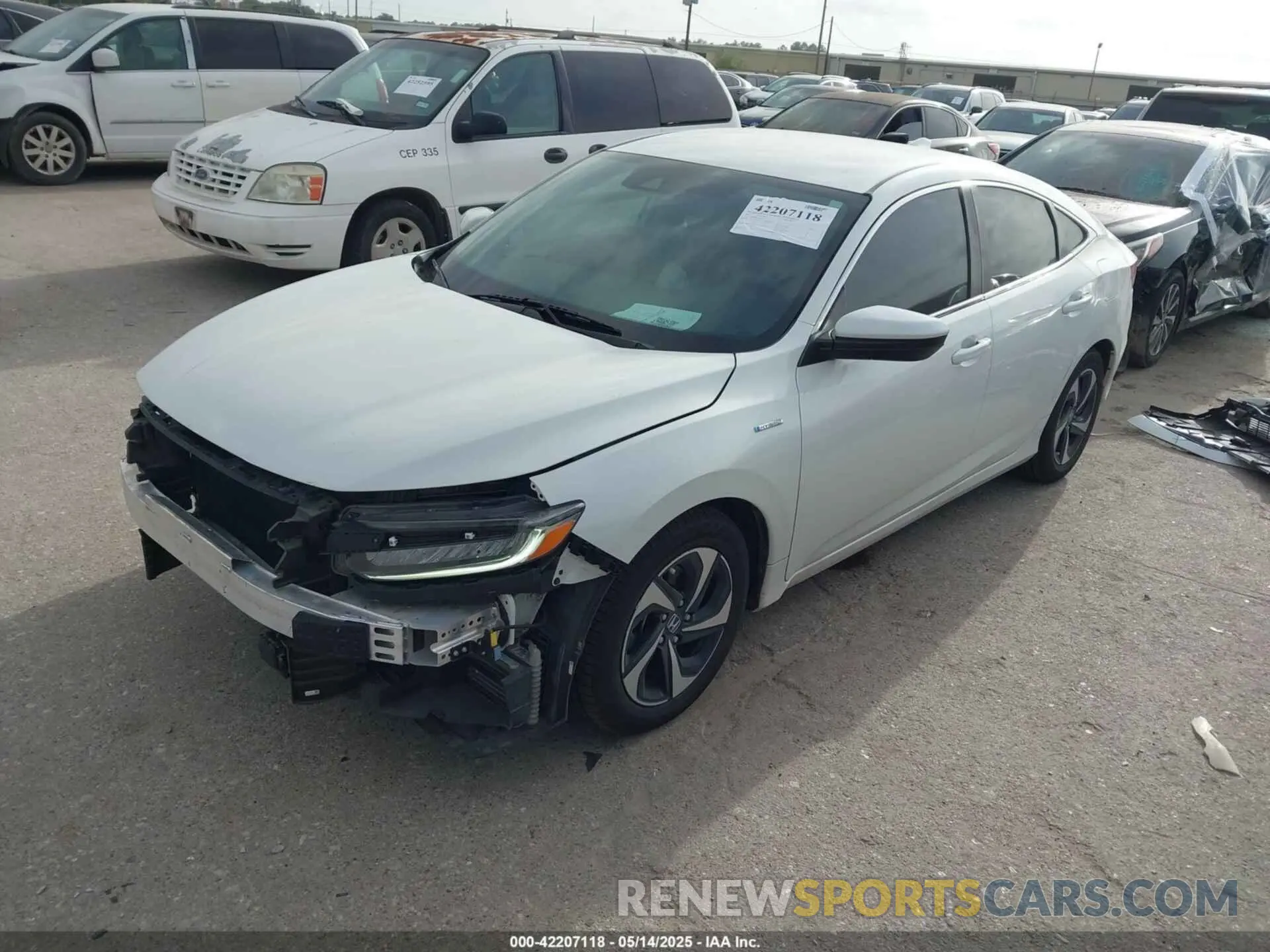 2 Photograph of a damaged car 19XZE4F5XME001415 HONDA INSIGHT 2021