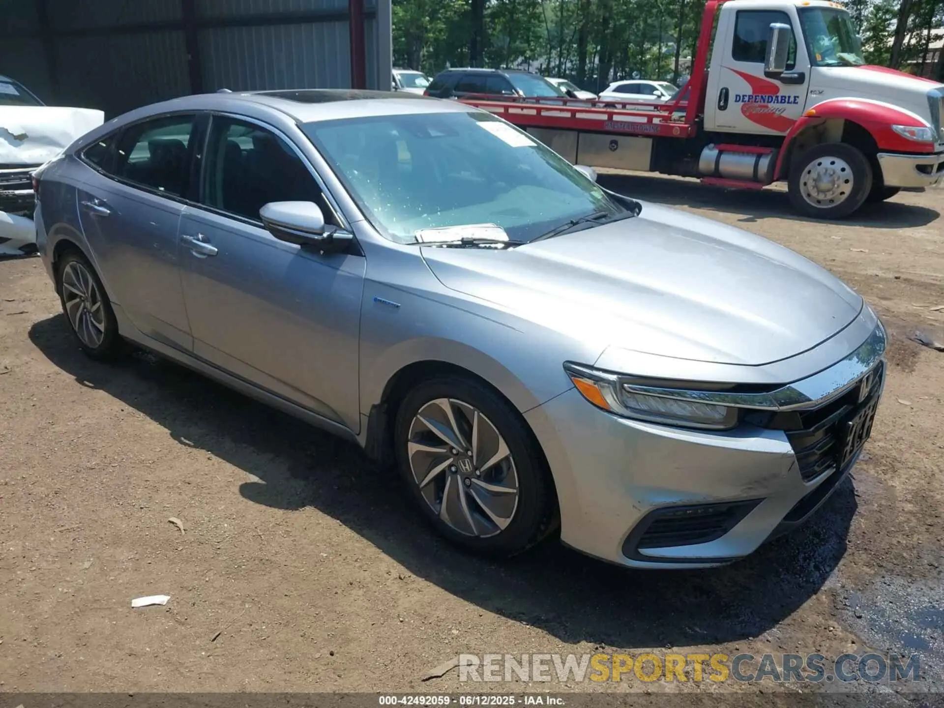 1 Photograph of a damaged car 19XZE4F98ME007457 HONDA INSIGHT 2021