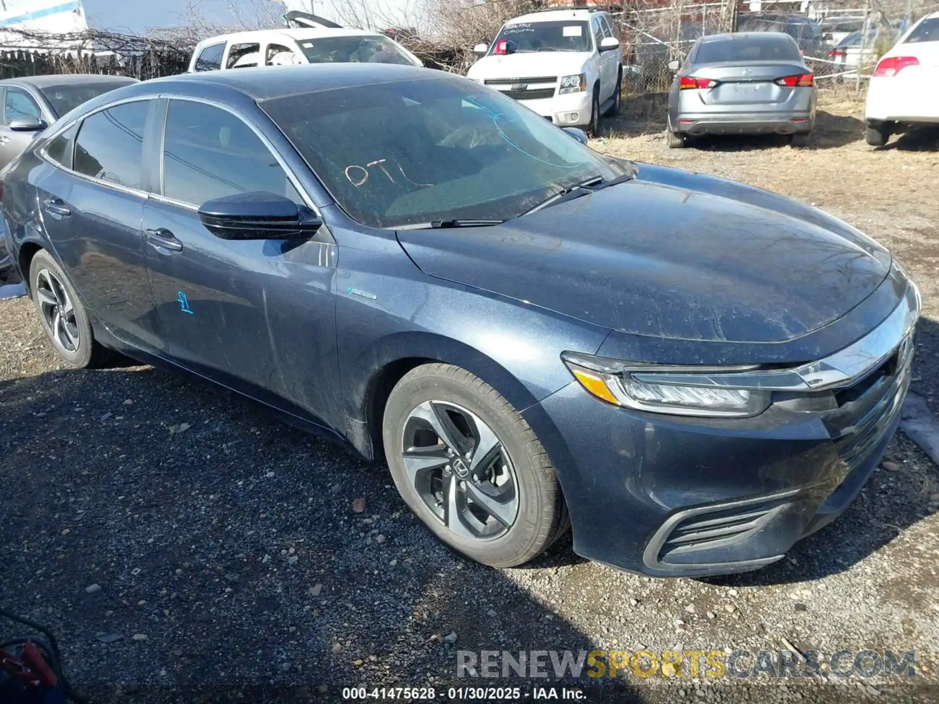 1 Photograph of a damaged car 19XZE4F50NE001182 HONDA INSIGHT 2022