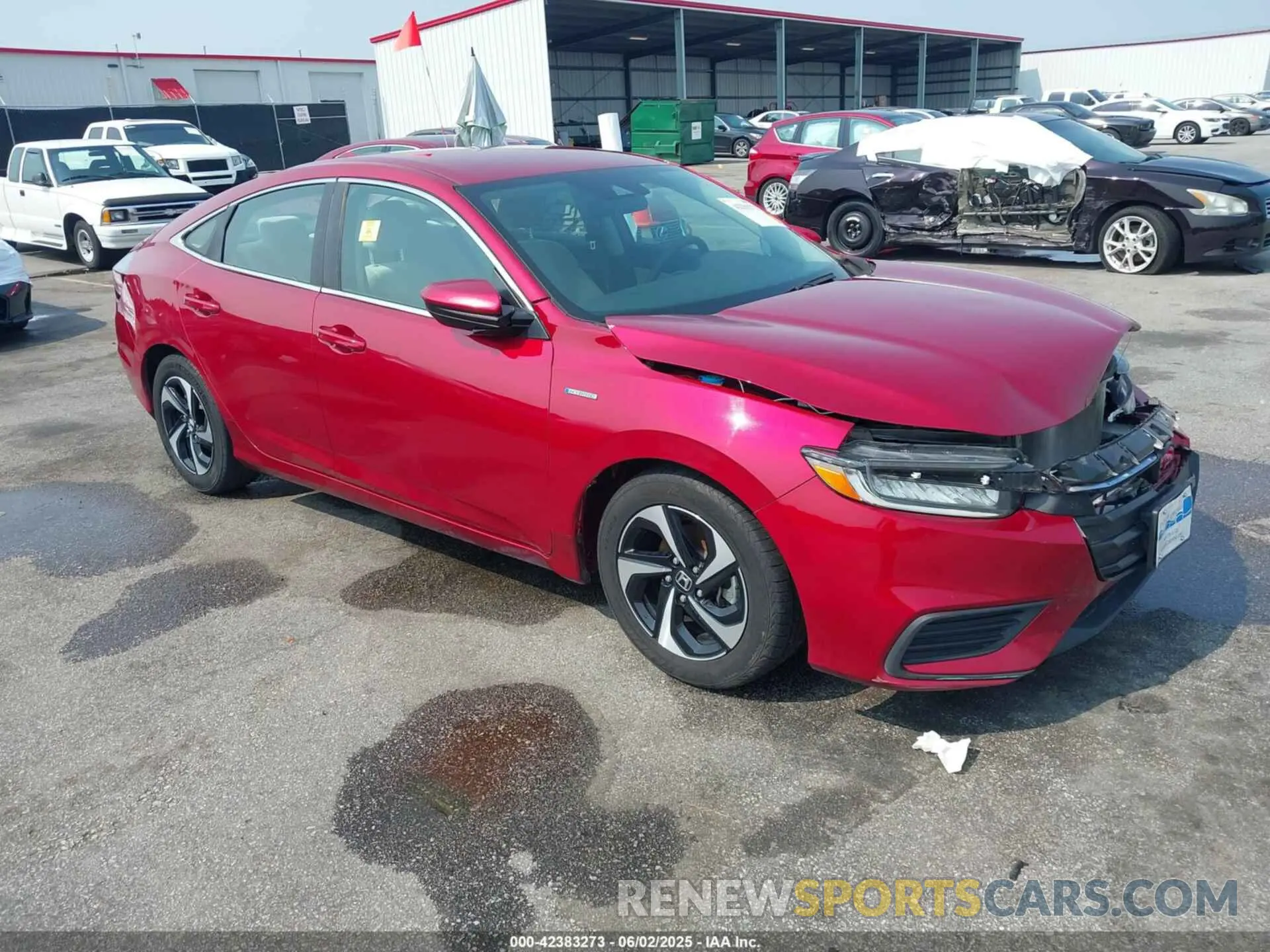 1 Photograph of a damaged car 19XZE4F50NE003918 HONDA INSIGHT 2022