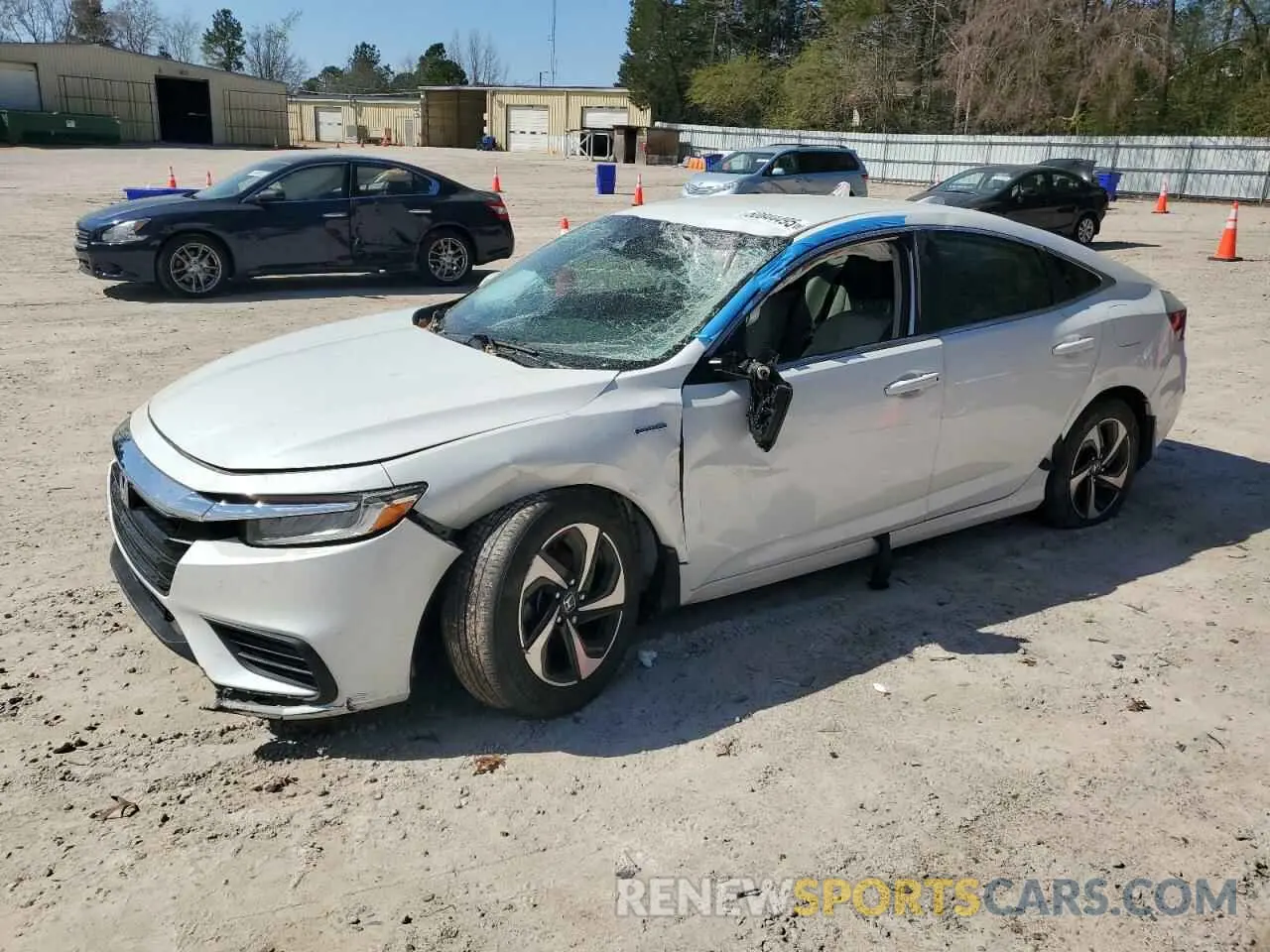 1 Photograph of a damaged car 19XZE4F51NE001675 HONDA INSIGHT 2022