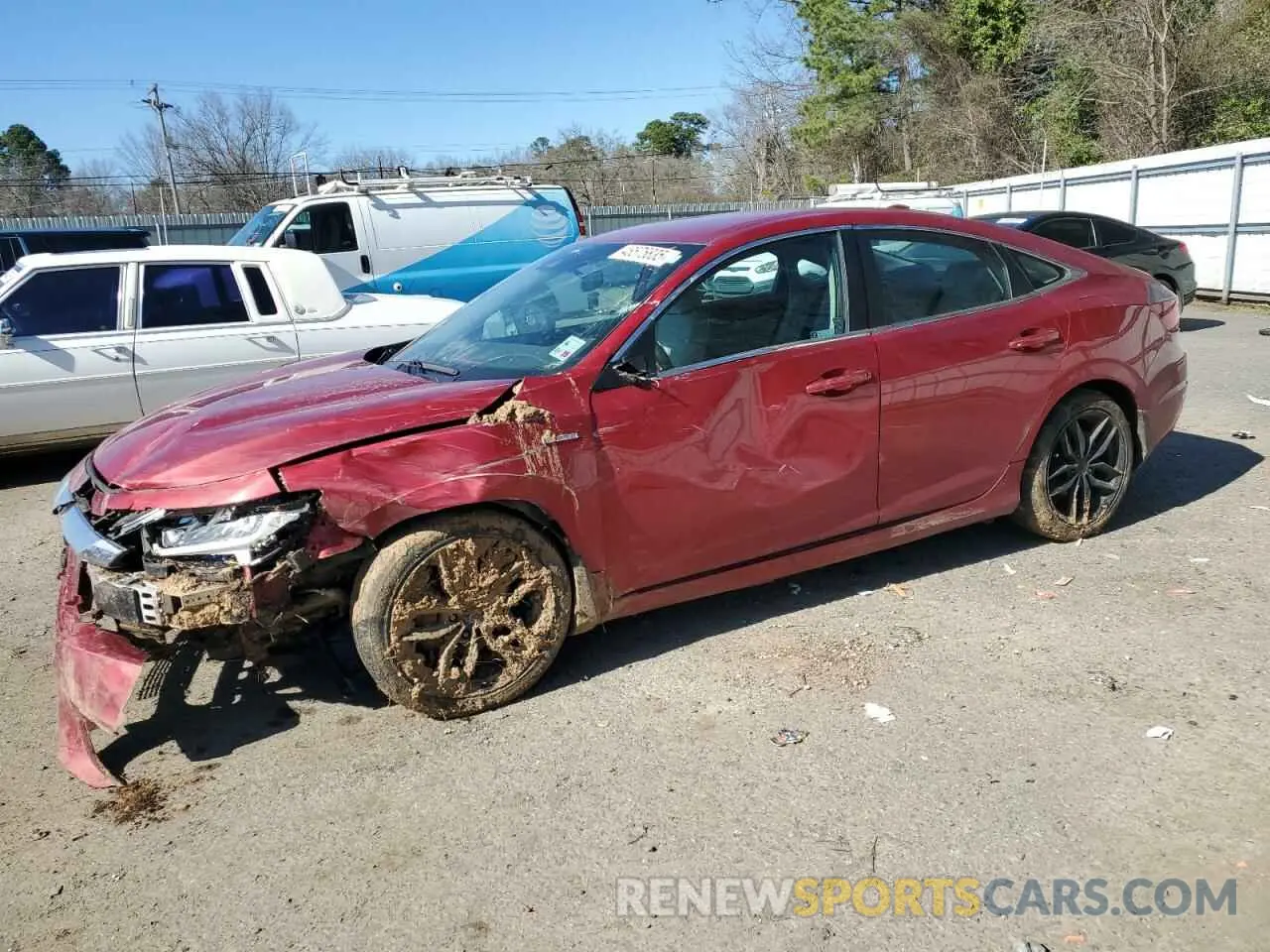 1 Photograph of a damaged car 19XZE4F51NE007136 HONDA INSIGHT 2022