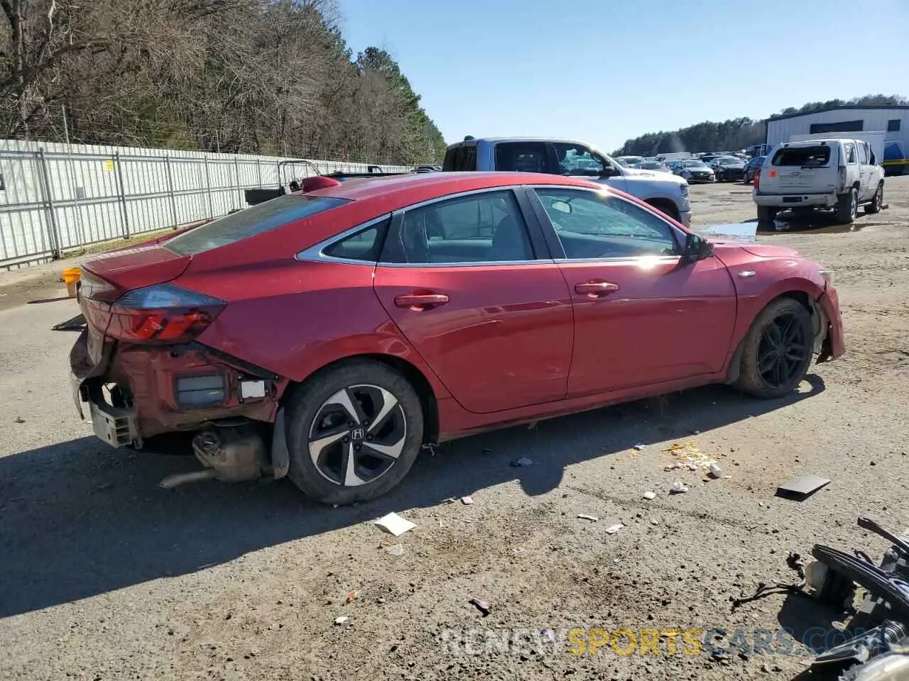 3 Photograph of a damaged car 19XZE4F51NE007136 HONDA INSIGHT 2022