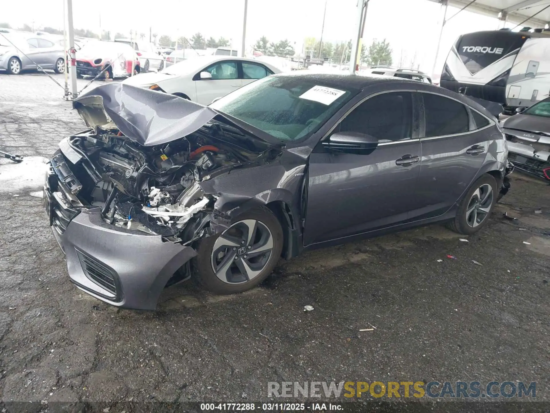 2 Photograph of a damaged car 19XZE4F52NE009235 HONDA INSIGHT 2022