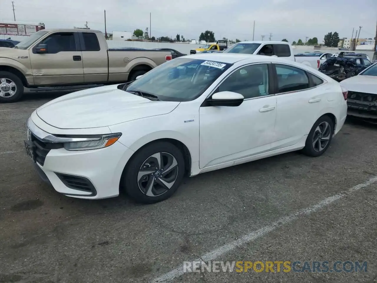 1 Photograph of a damaged car 19XZE4F52NE014032 HONDA INSIGHT 2022