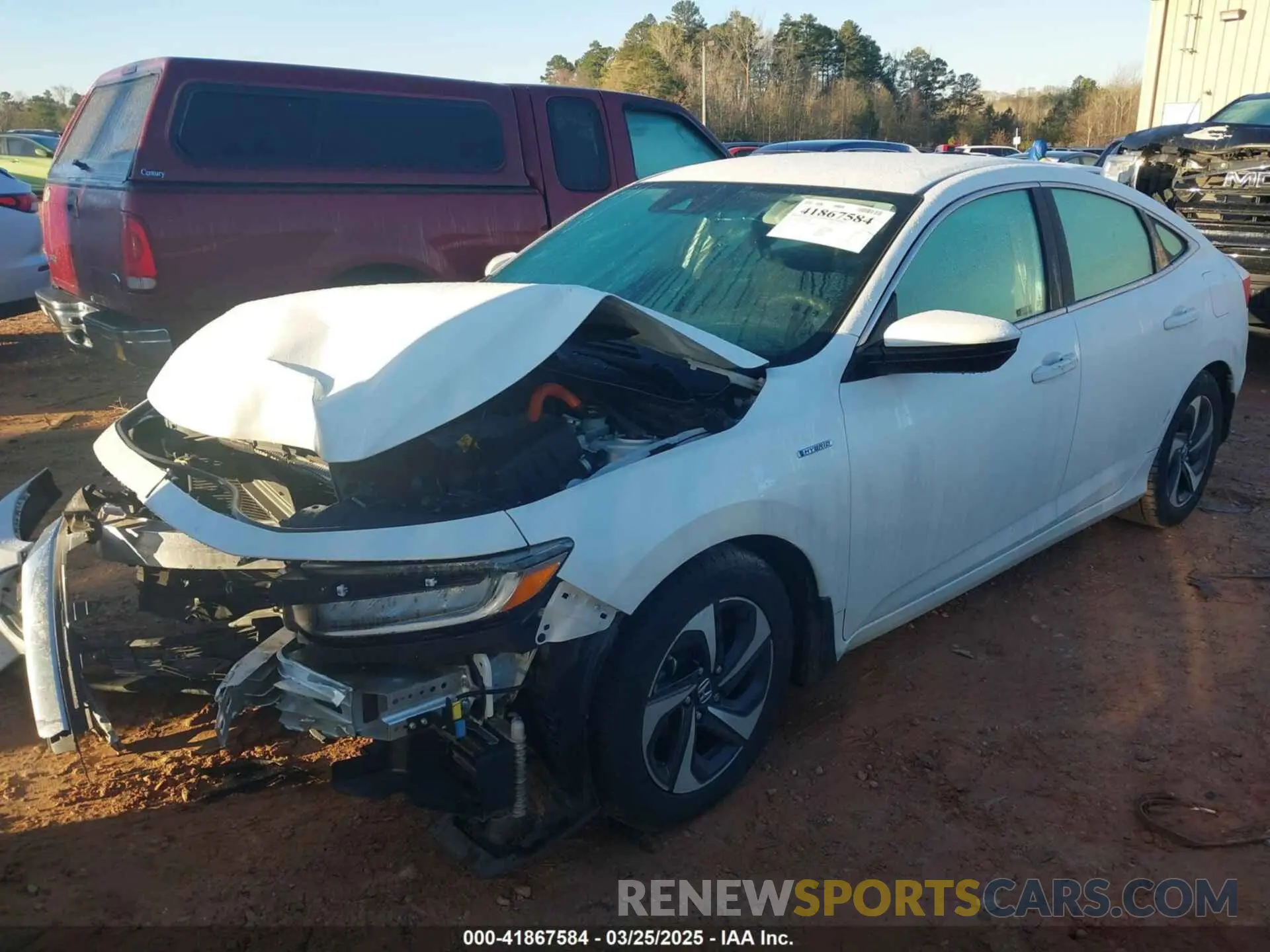 2 Photograph of a damaged car 19XZE4F53NE000687 HONDA INSIGHT 2022