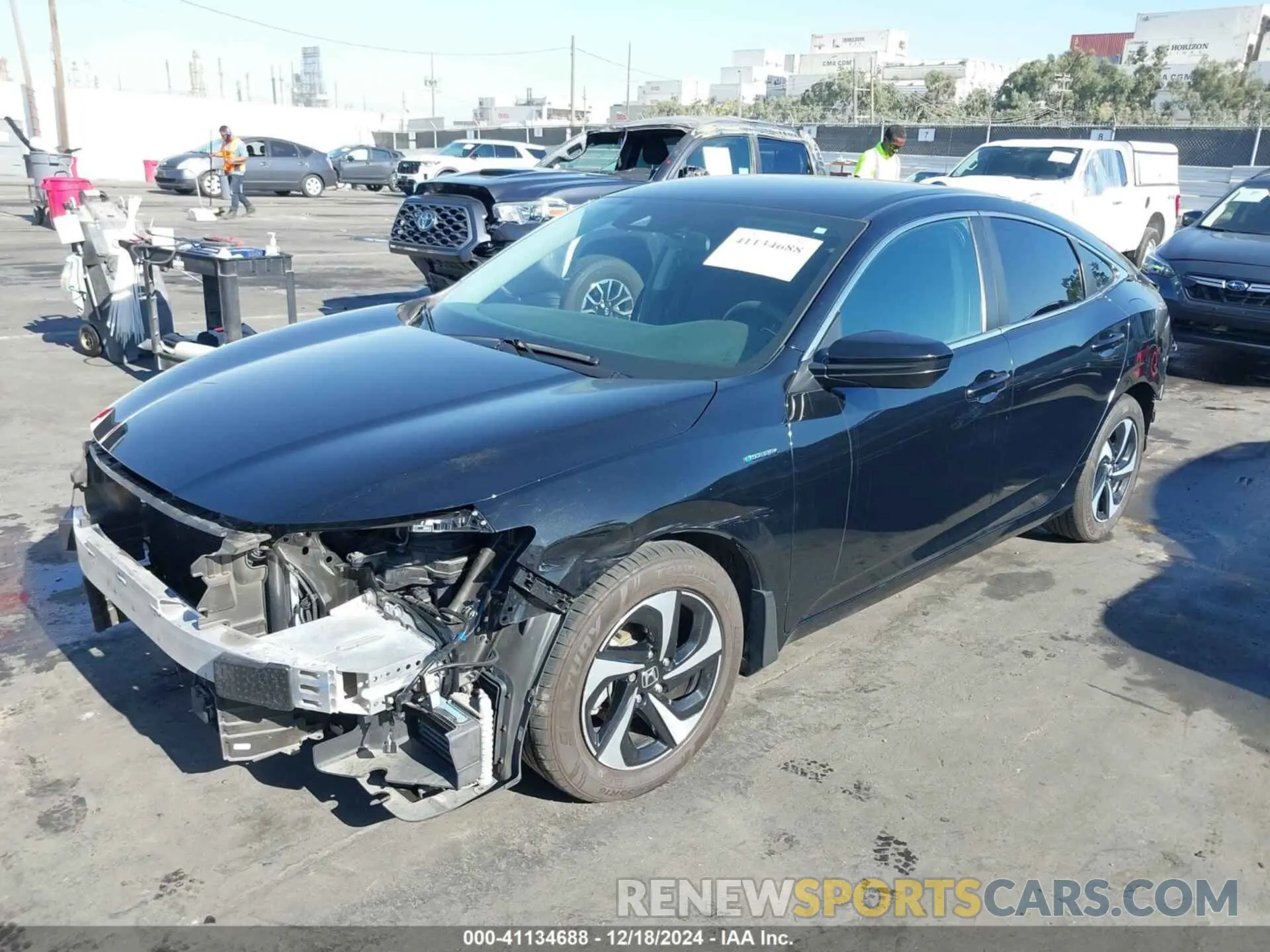 2 Photograph of a damaged car 19XZE4F58NE008249 HONDA INSIGHT 2022