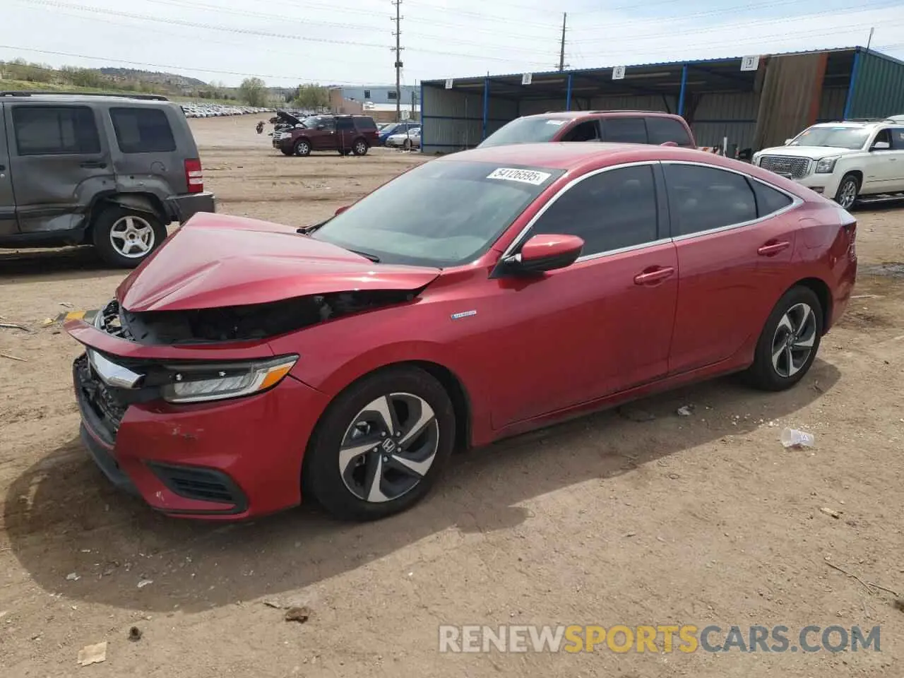 1 Photograph of a damaged car 19XZE4F59NE007000 HONDA INSIGHT 2022