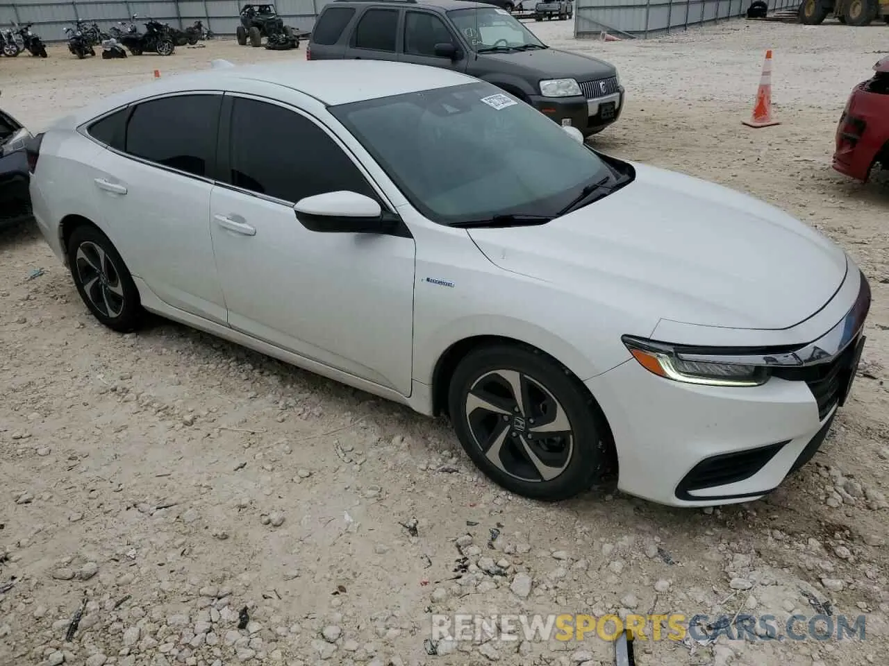 4 Photograph of a damaged car 19XZE4F59NE009443 HONDA INSIGHT 2022