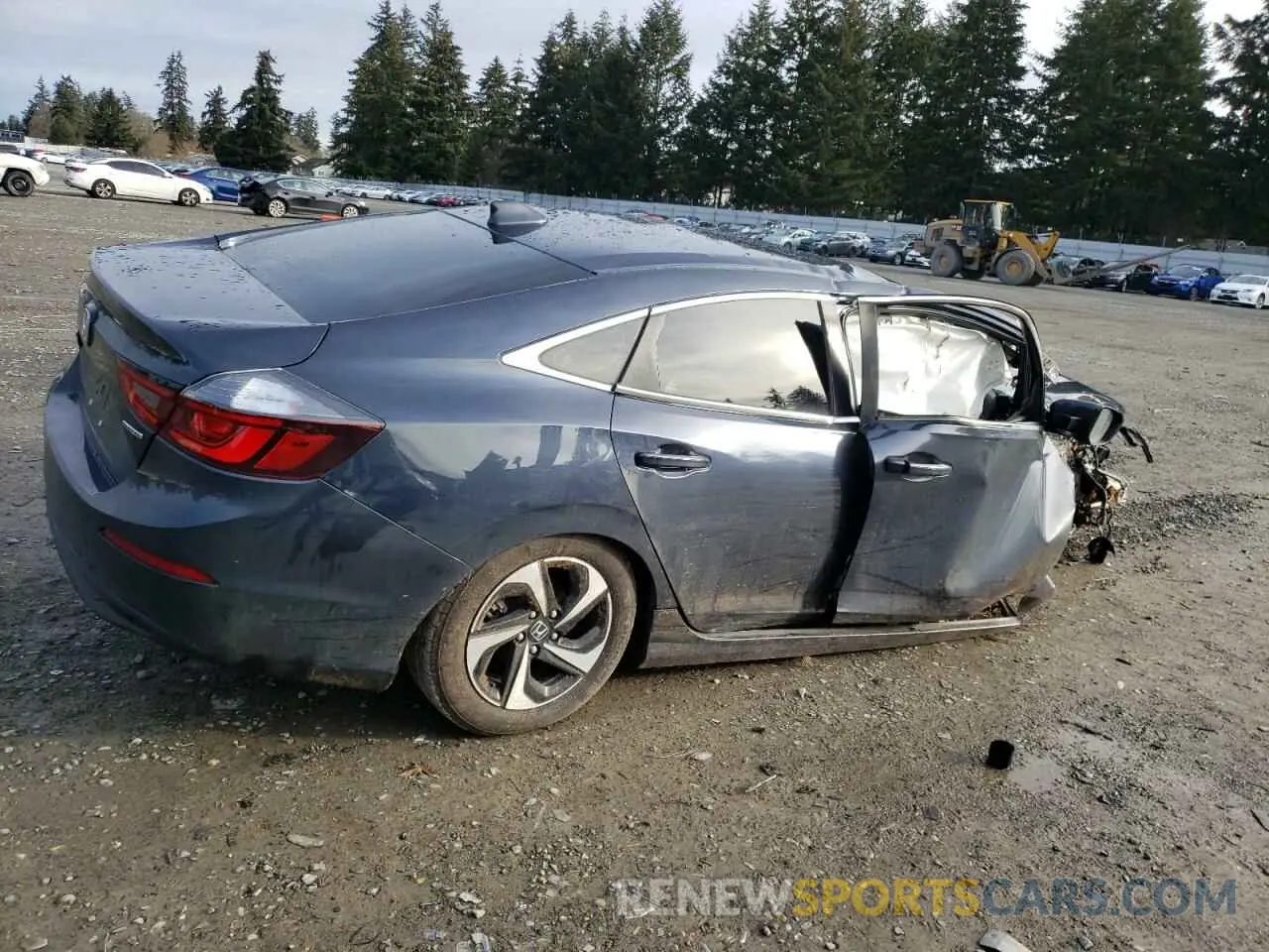3 Photograph of a damaged car 19XZE4F59NE009684 HONDA INSIGHT 2022