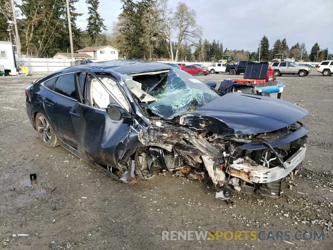 4 Photograph of a damaged car 19XZE4F59NE009684 HONDA INSIGHT 2022