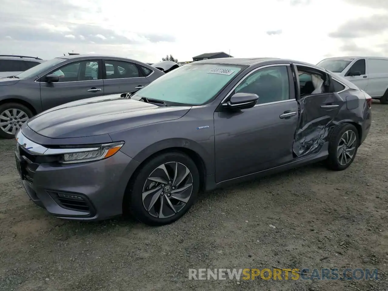 1 Photograph of a damaged car 19XZE4F91NE013697 HONDA INSIGHT 2022