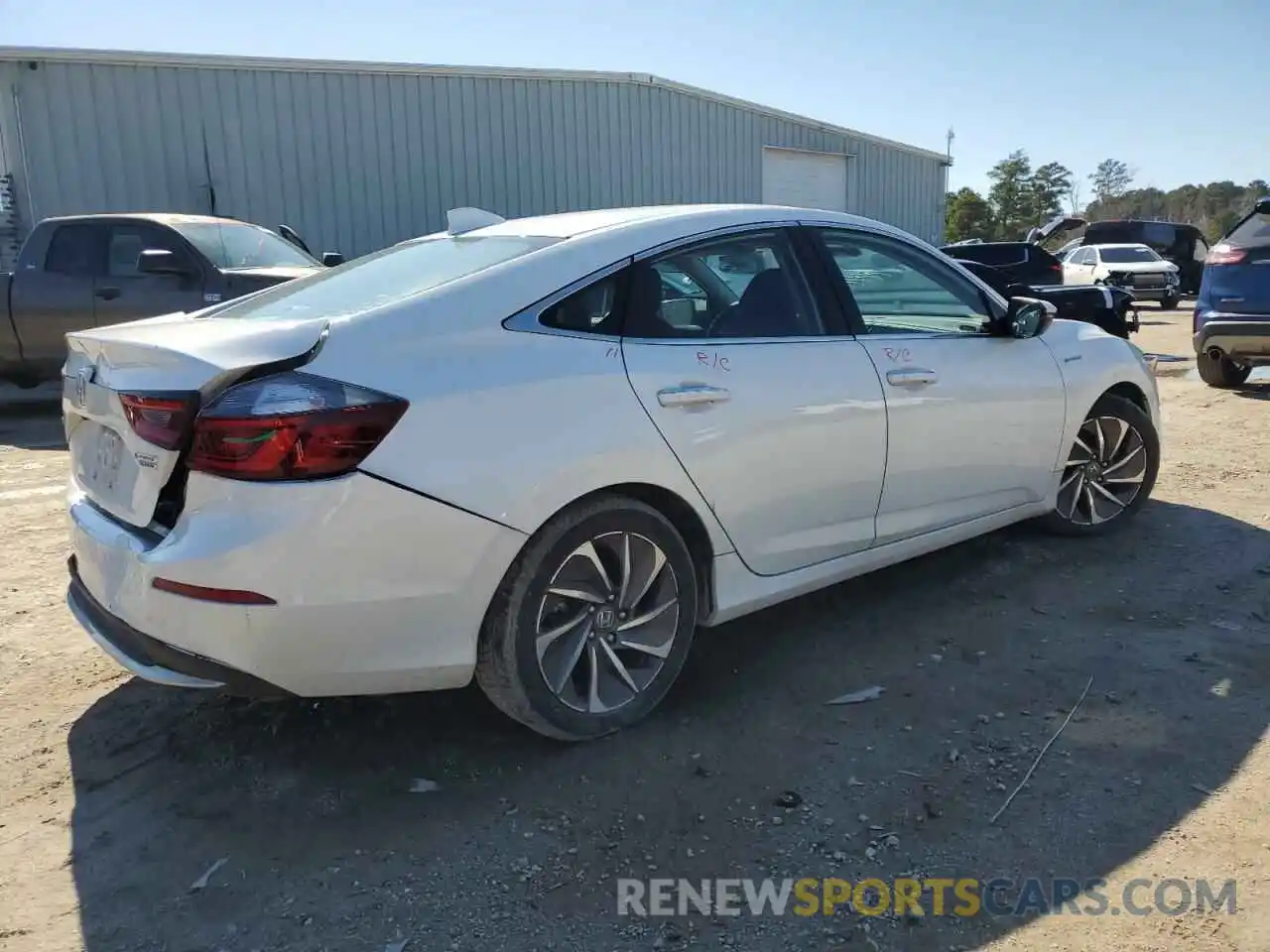 3 Photograph of a damaged car 19XZE4F95NE010012 HONDA INSIGHT 2022