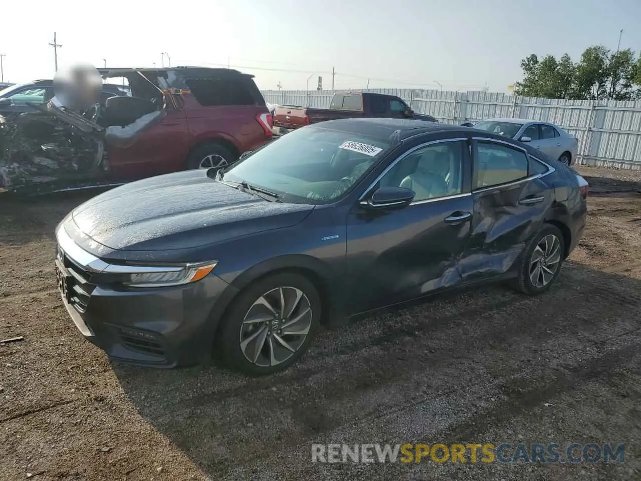1 Photograph of a damaged car 19XZE4F98NE006116 HONDA INSIGHT 2022