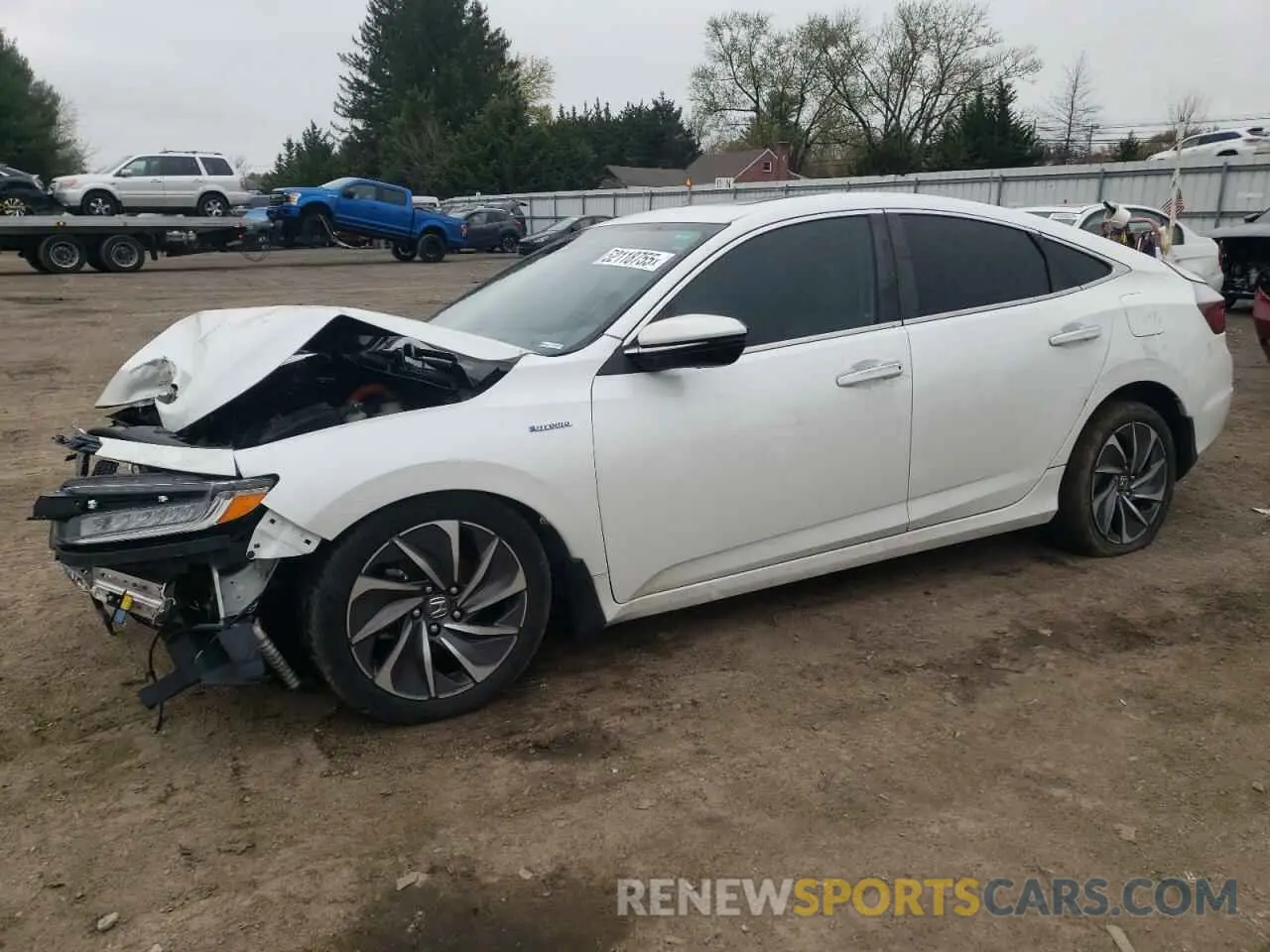 1 Photograph of a damaged car 19XZE4F99NE013494 HONDA INSIGHT 2022