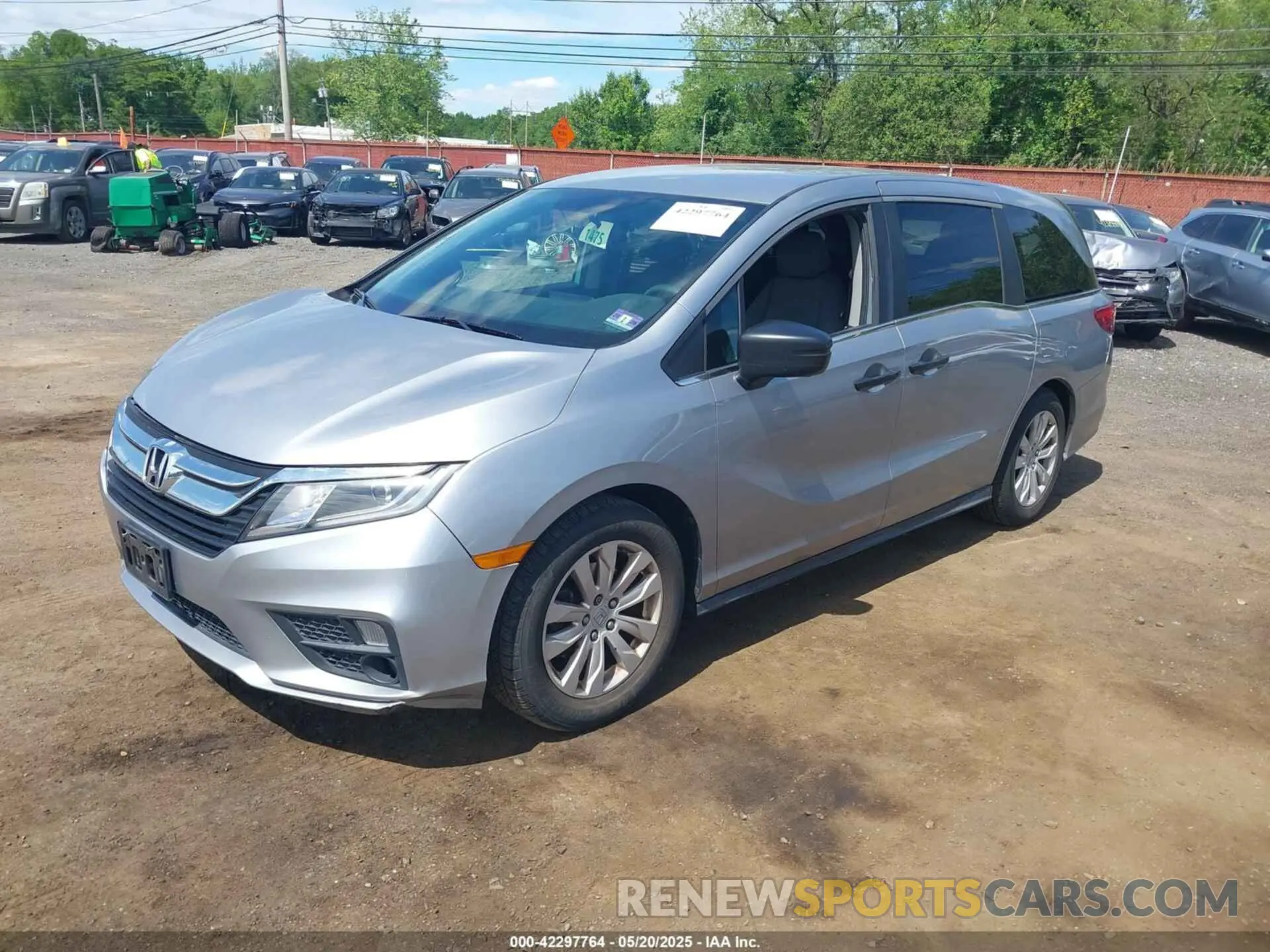 2 Photograph of a damaged car 5FNRL6H25KB022751 HONDA ODYSSEY 2019