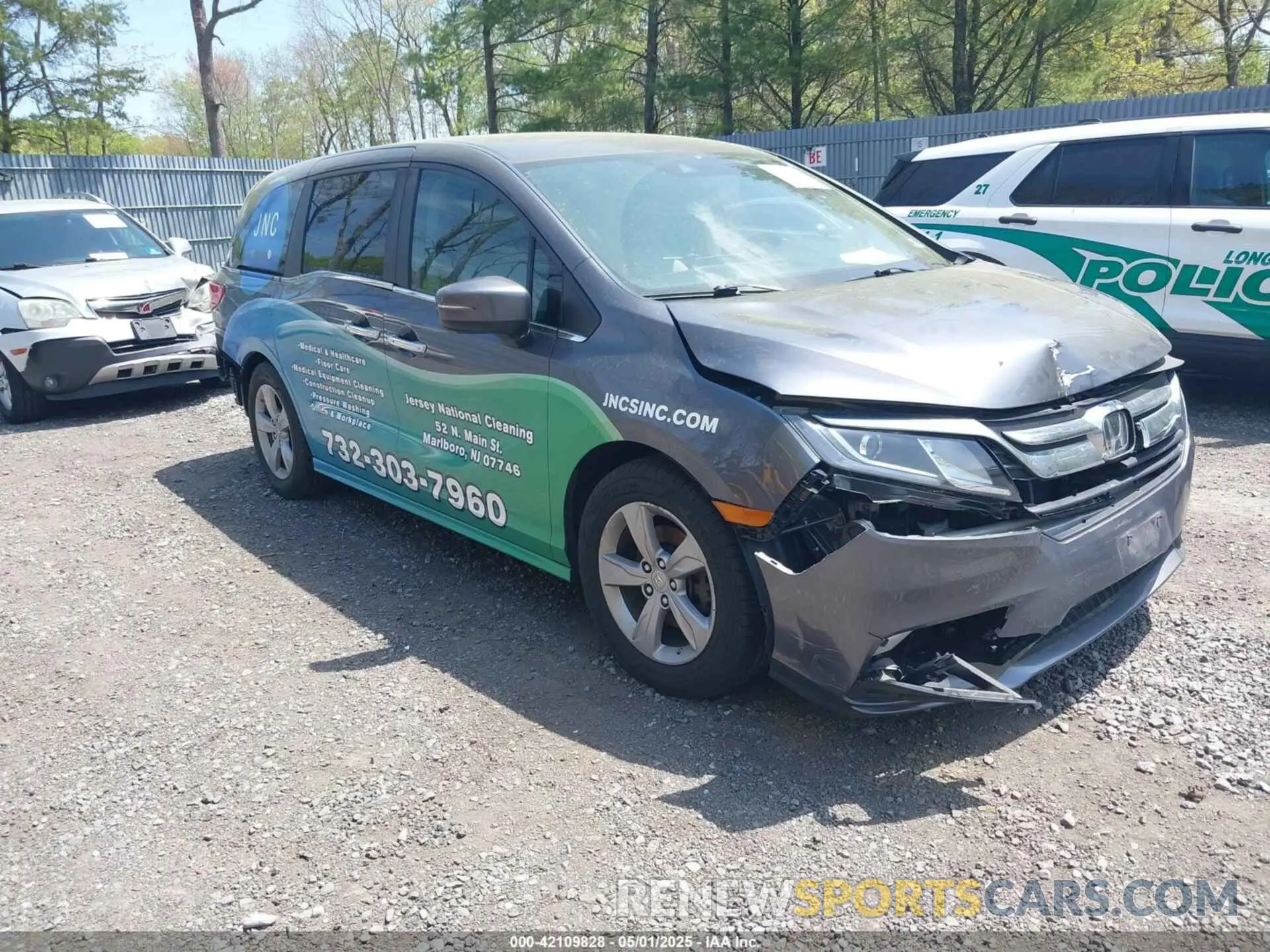 1 Photograph of a damaged car 5FNRL6H53KB137441 HONDA ODYSSEY 2019