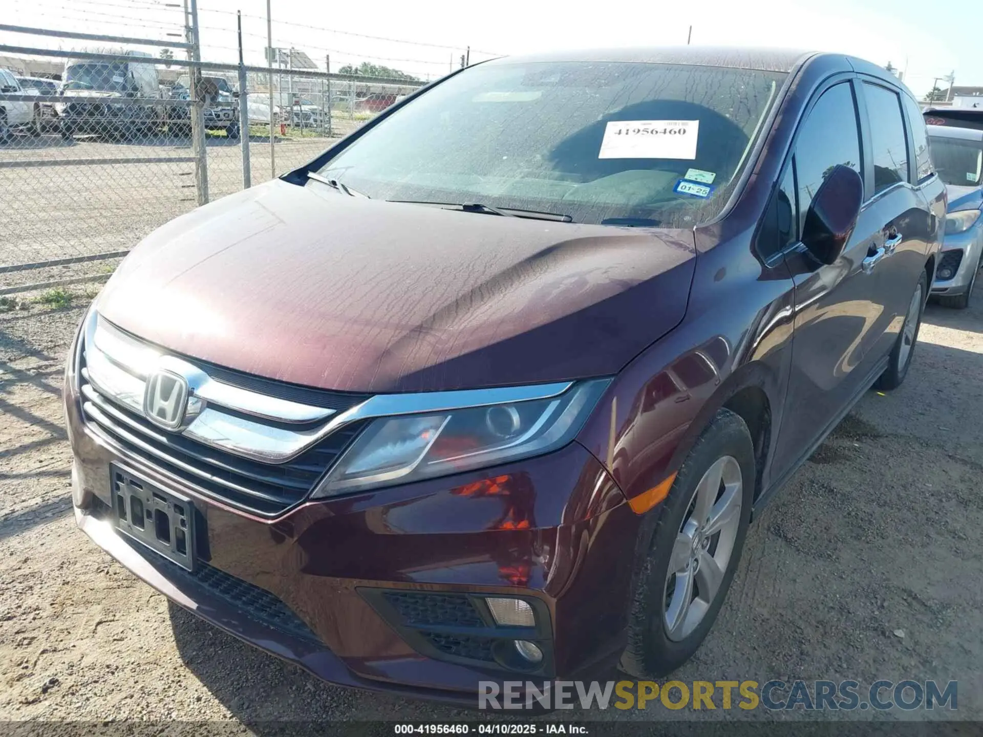 2 Photograph of a damaged car 5FNRL6H57KB133182 HONDA ODYSSEY 2019