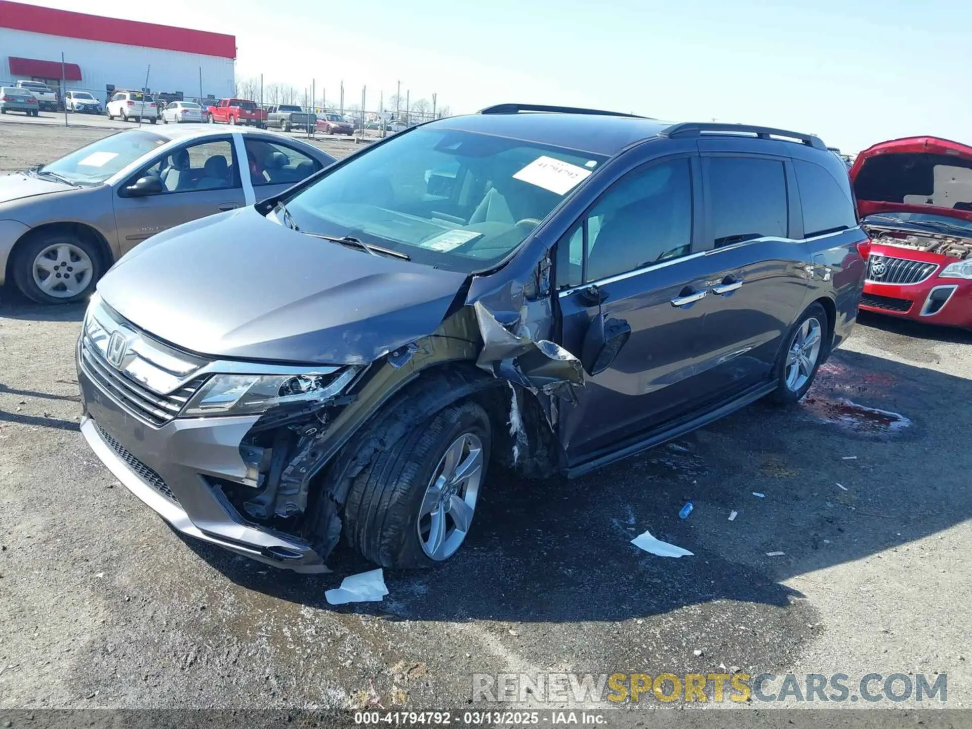 2 Photograph of a damaged car 5FNRL6H59KB131319 HONDA ODYSSEY 2019