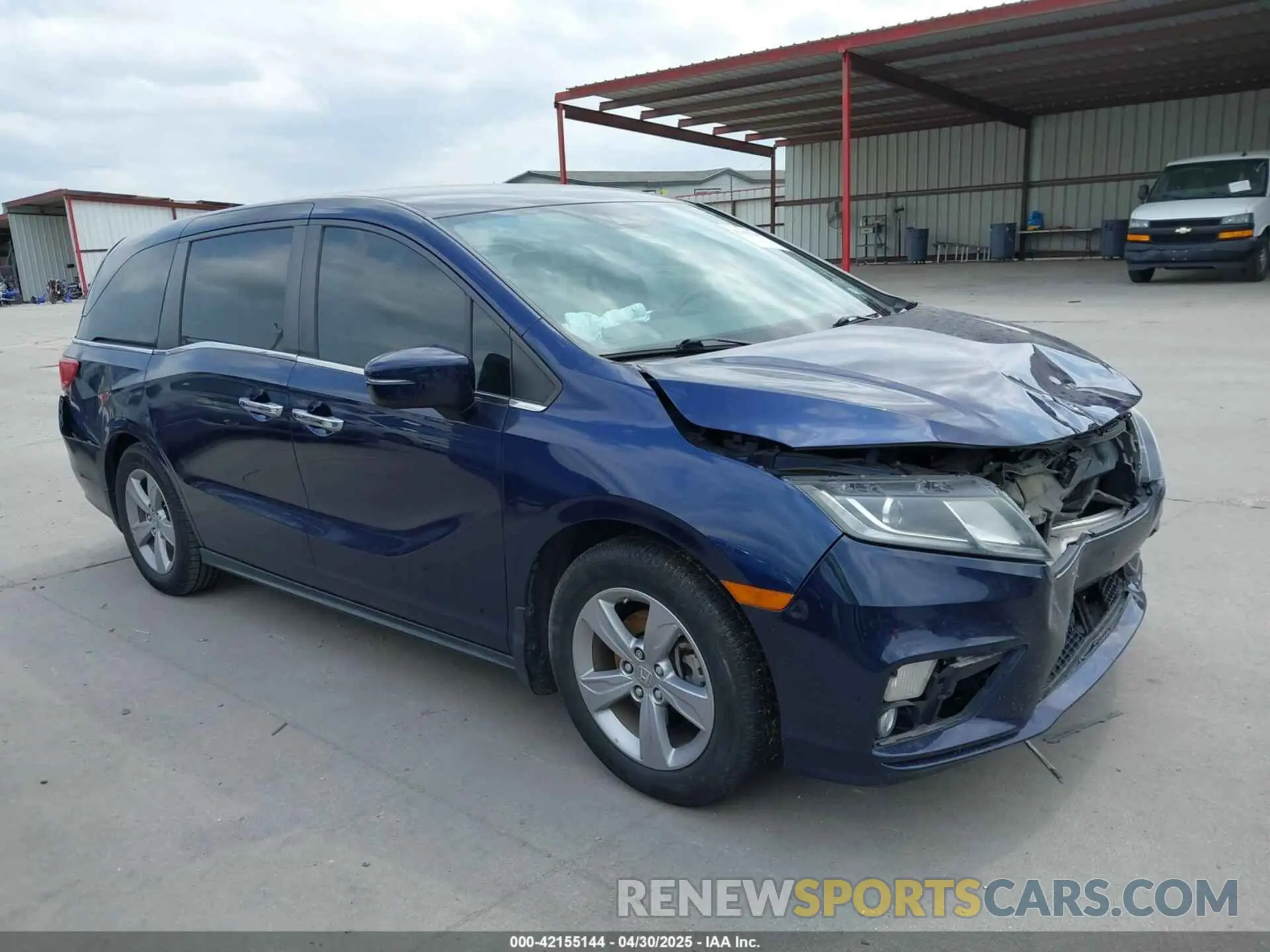 1 Photograph of a damaged car 5FNRL6H59KB135936 HONDA ODYSSEY 2019