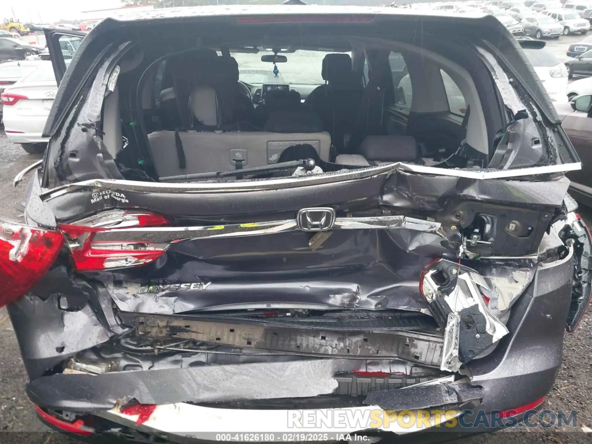 6 Photograph of a damaged car 5FNRL6H5XKB037336 HONDA ODYSSEY 2019