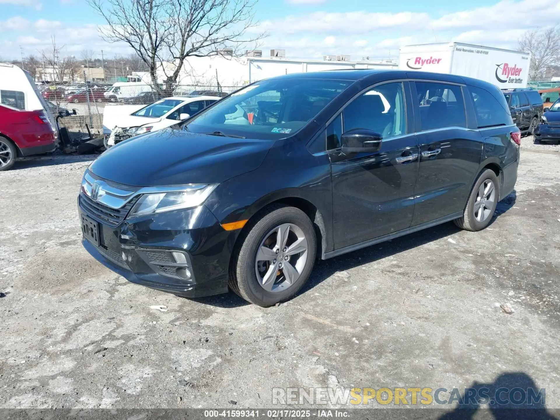 2 Photograph of a damaged car 5FNRL6H70KB124678 HONDA ODYSSEY 2019
