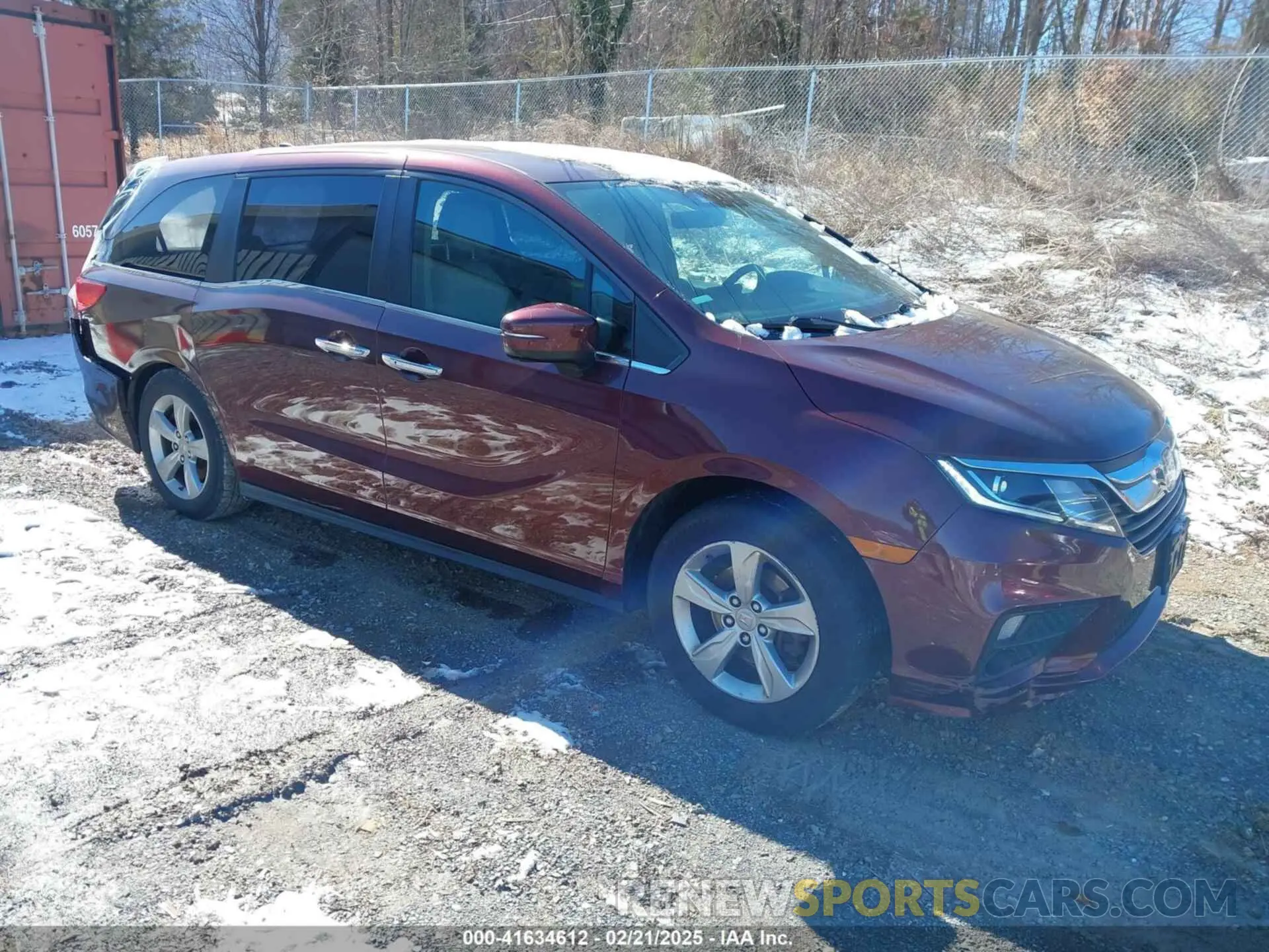 1 Photograph of a damaged car 5FNRL6H71KB011113 HONDA ODYSSEY 2019