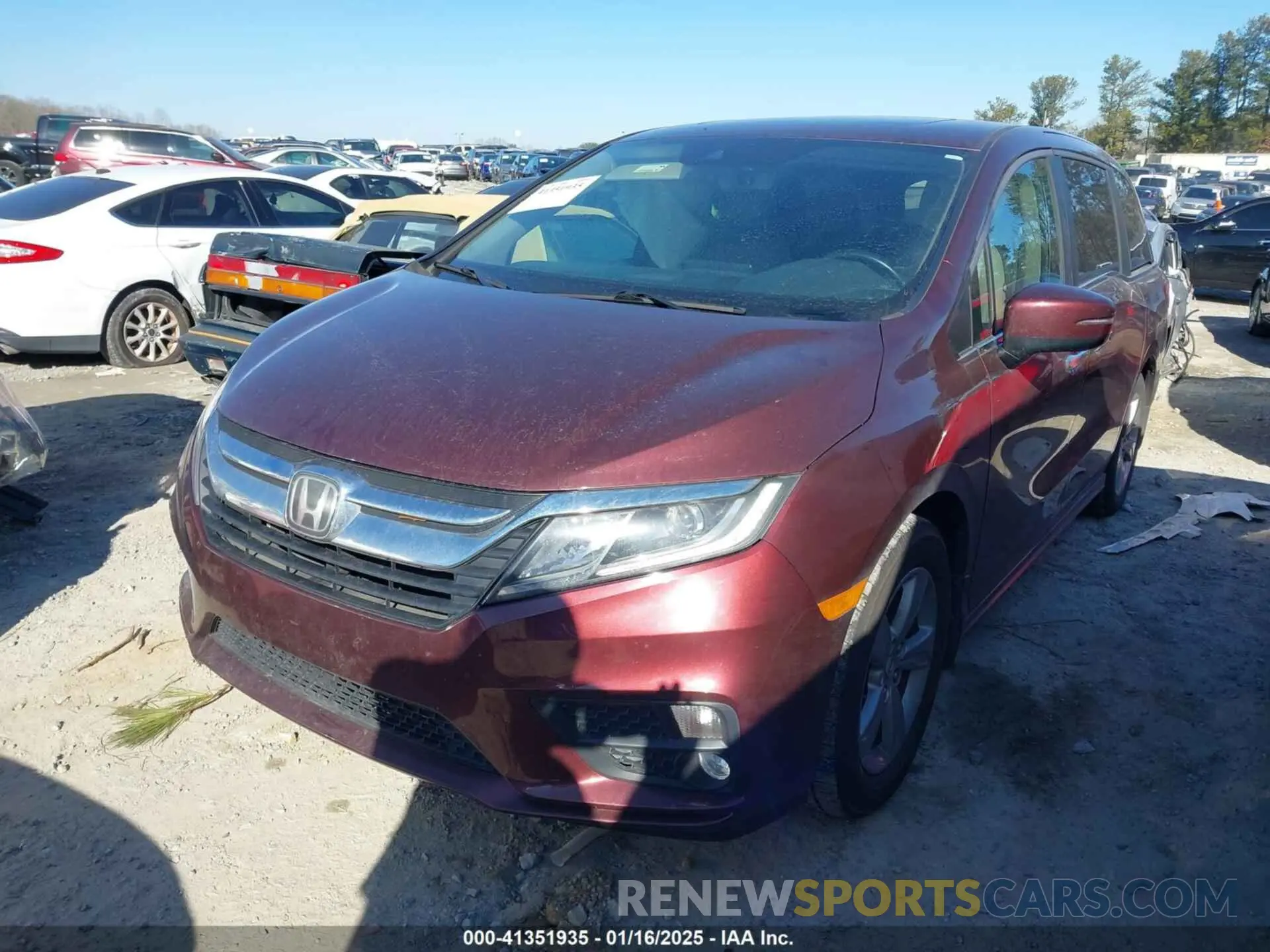 2 Photograph of a damaged car 5FNRL6H72KB125282 HONDA ODYSSEY 2019