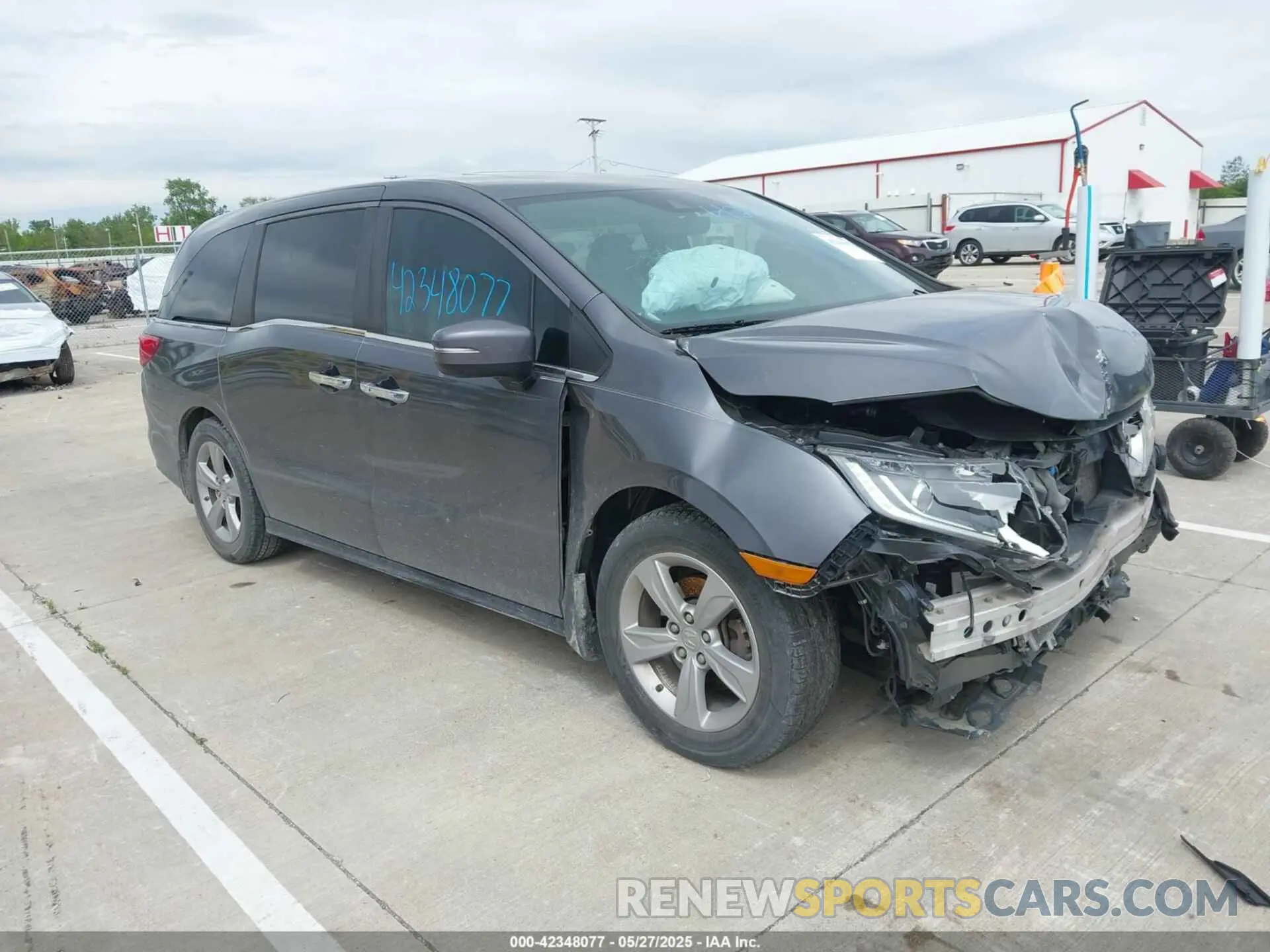 1 Photograph of a damaged car 5FNRL6H73KB001411 HONDA ODYSSEY 2019