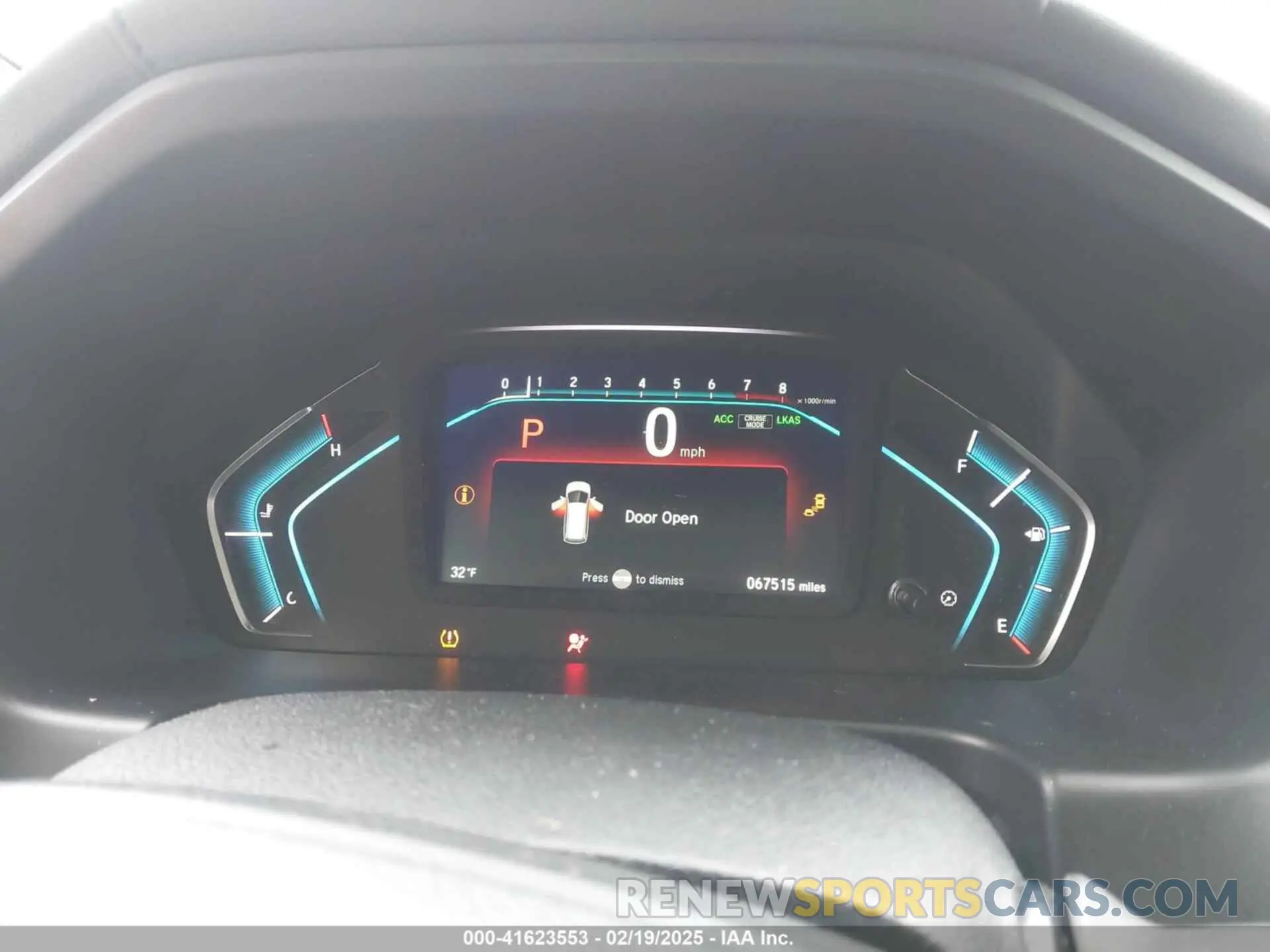 7 Photograph of a damaged car 5FNRL6H74KB073220 HONDA ODYSSEY 2019