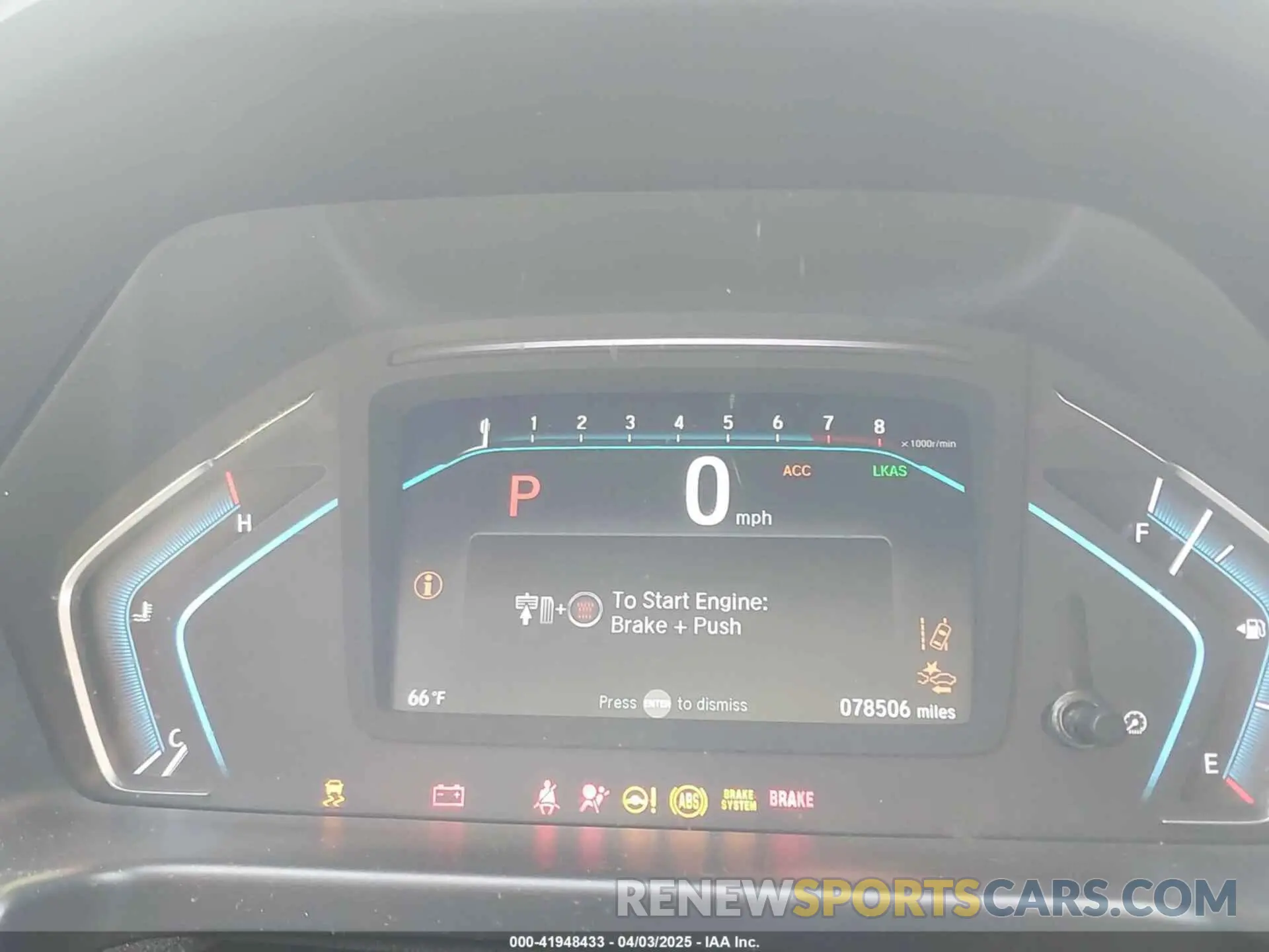 7 Photograph of a damaged car 5FNRL6H74KB103686 HONDA ODYSSEY 2019