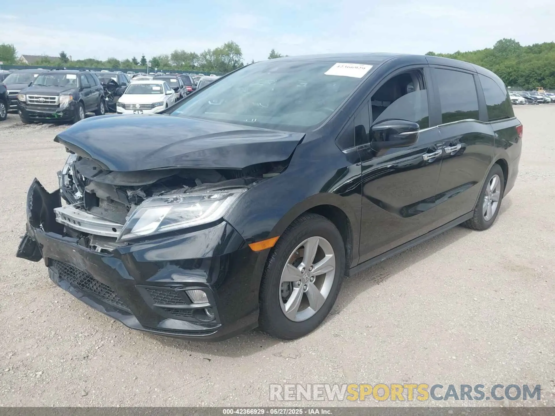 2 Photograph of a damaged car 5FNRL6H74KB106426 HONDA ODYSSEY 2019