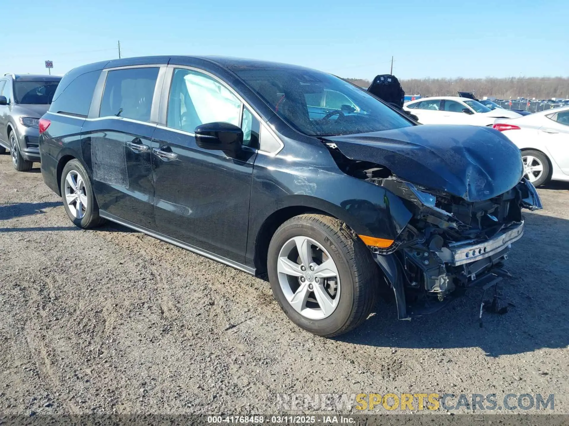 1 Photograph of a damaged car 5FNRL6H77KB097835 HONDA ODYSSEY 2019