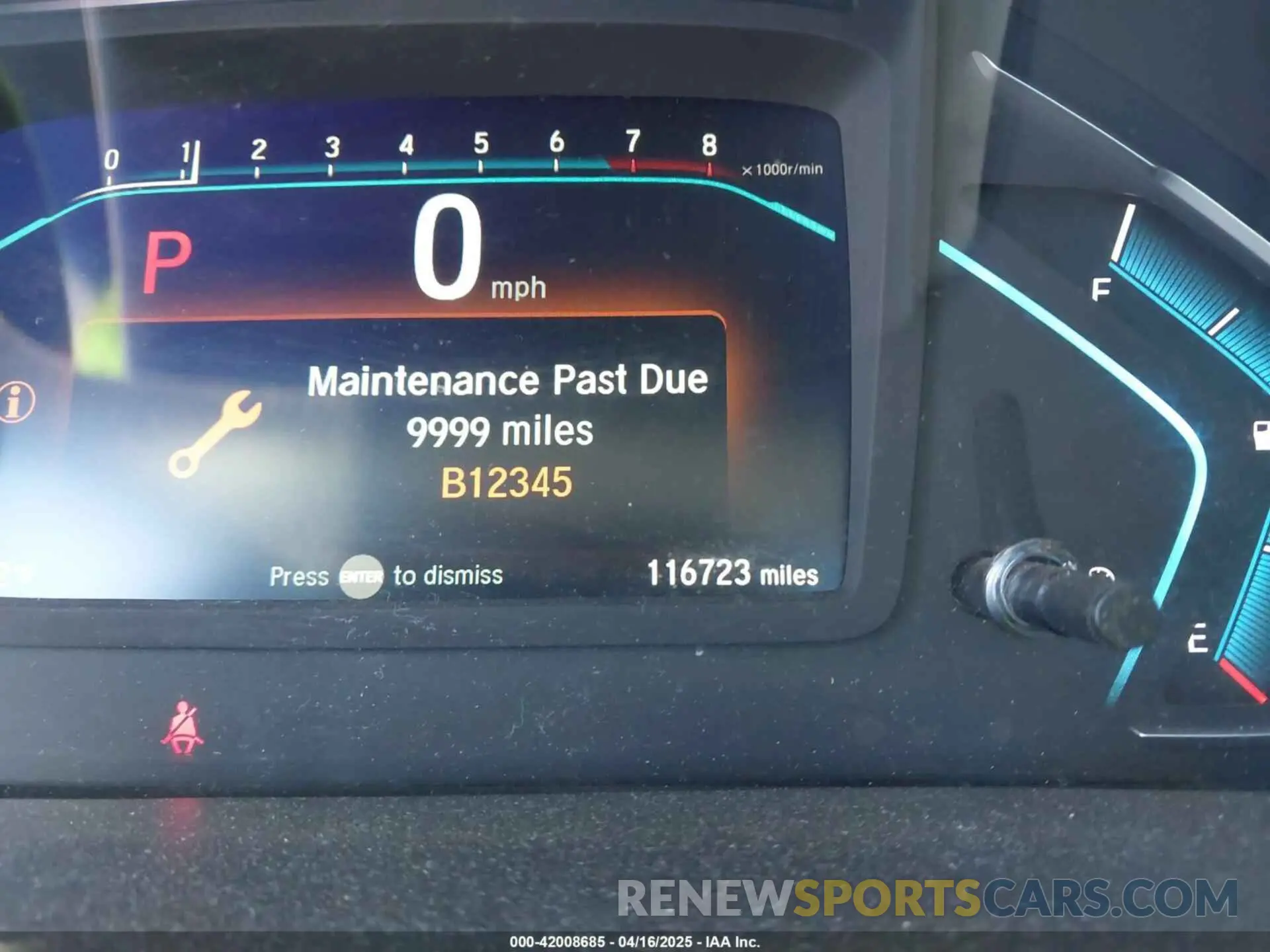 15 Photograph of a damaged car 5FNRL6H78KB096922 HONDA ODYSSEY 2019