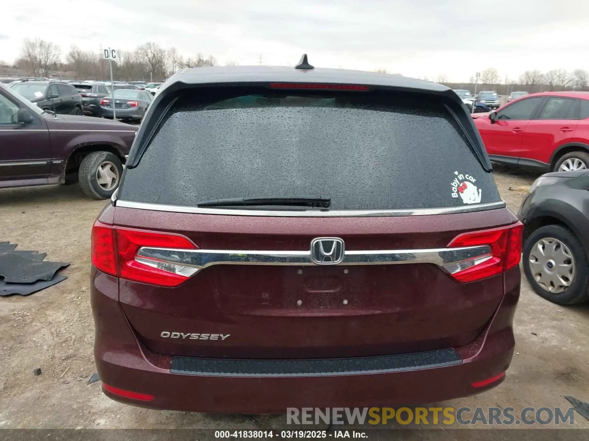 16 Photograph of a damaged car 5FNRL6H79KB048085 HONDA ODYSSEY 2019