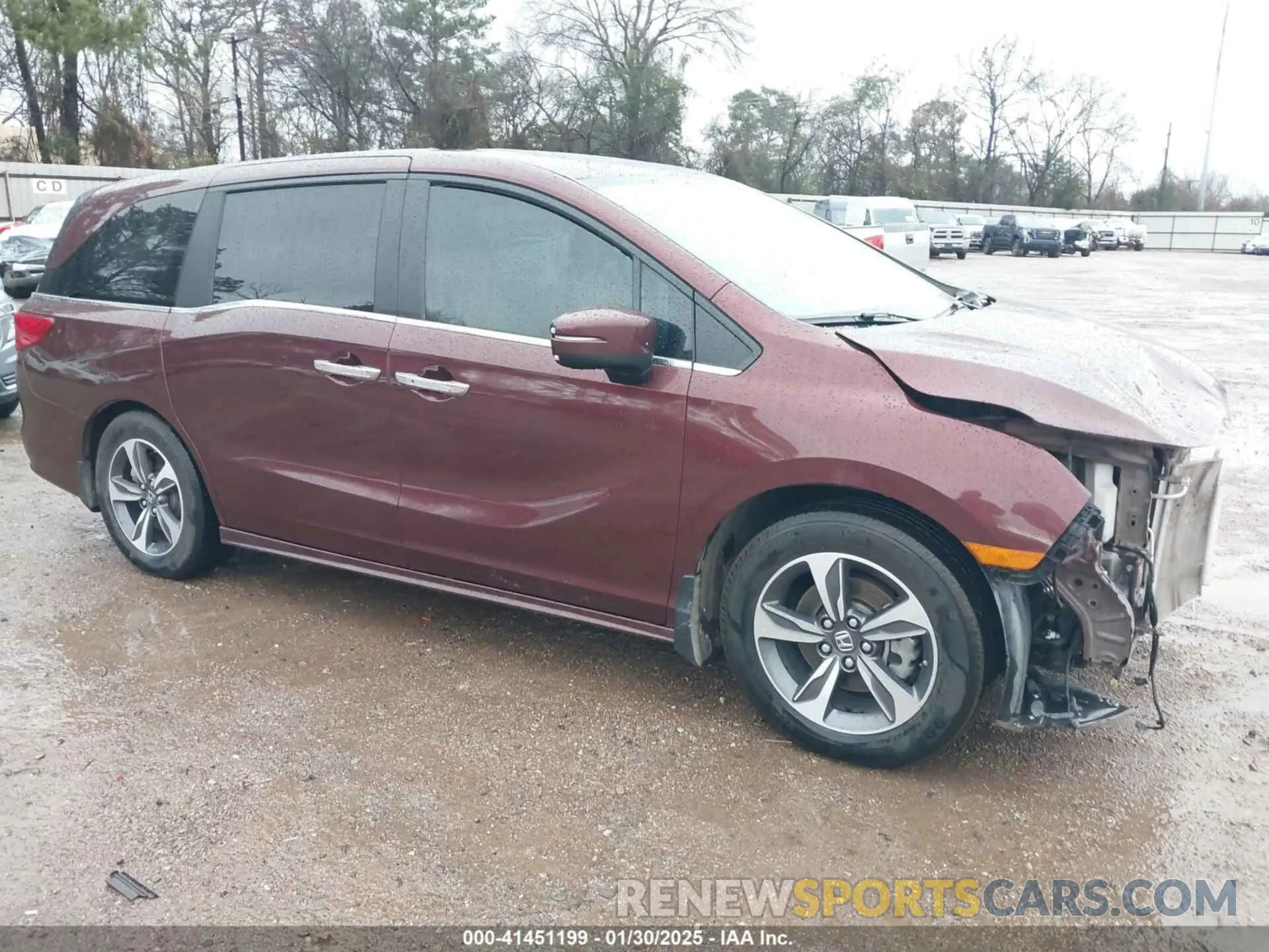 1 Photograph of a damaged car 5FNRL6H82KB060023 HONDA ODYSSEY 2019