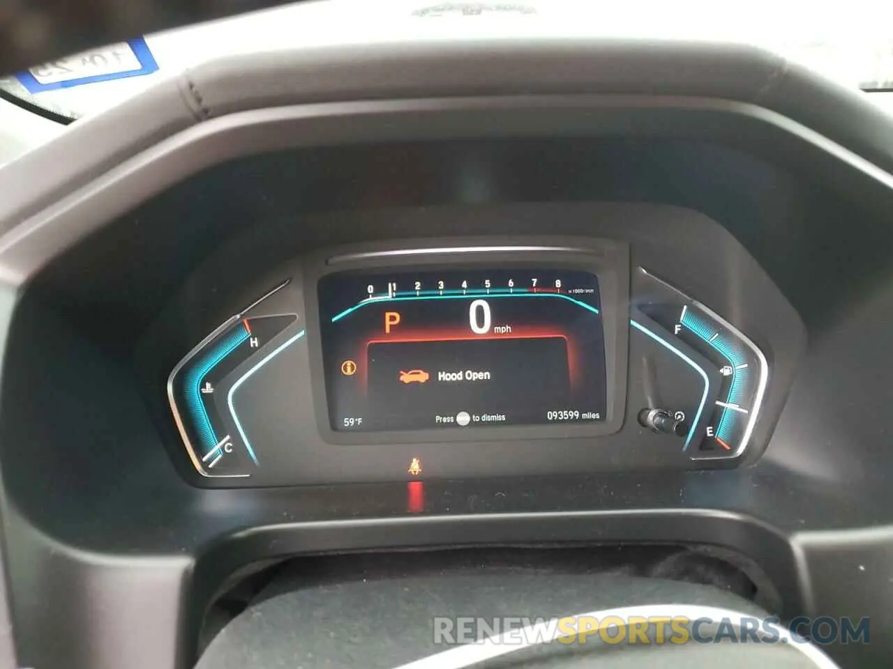 9 Photograph of a damaged car 5FNRL6H93KB000017 HONDA ODYSSEY 2019