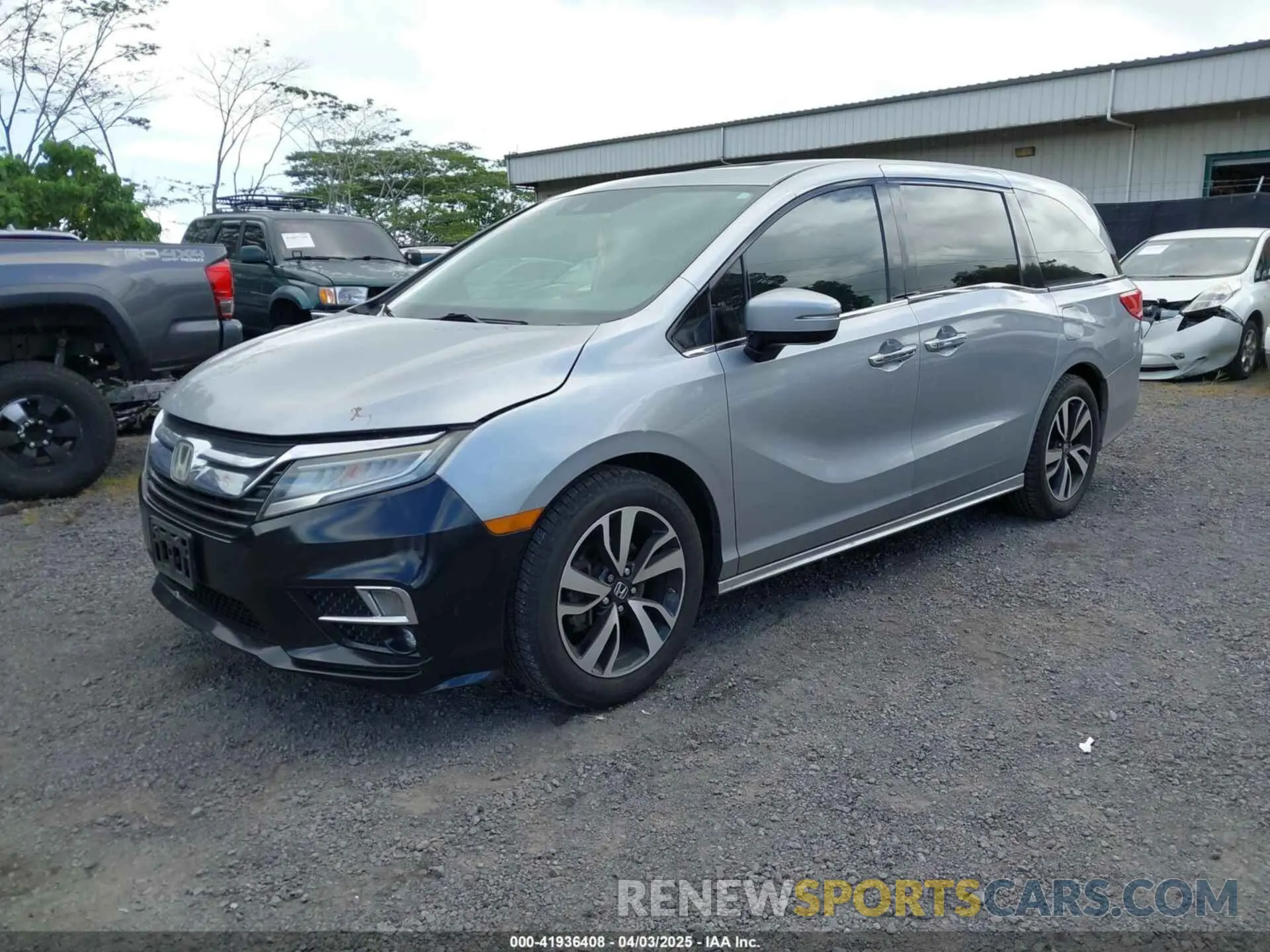 2 Photograph of a damaged car 5FNRL6H93KB077180 HONDA ODYSSEY 2019