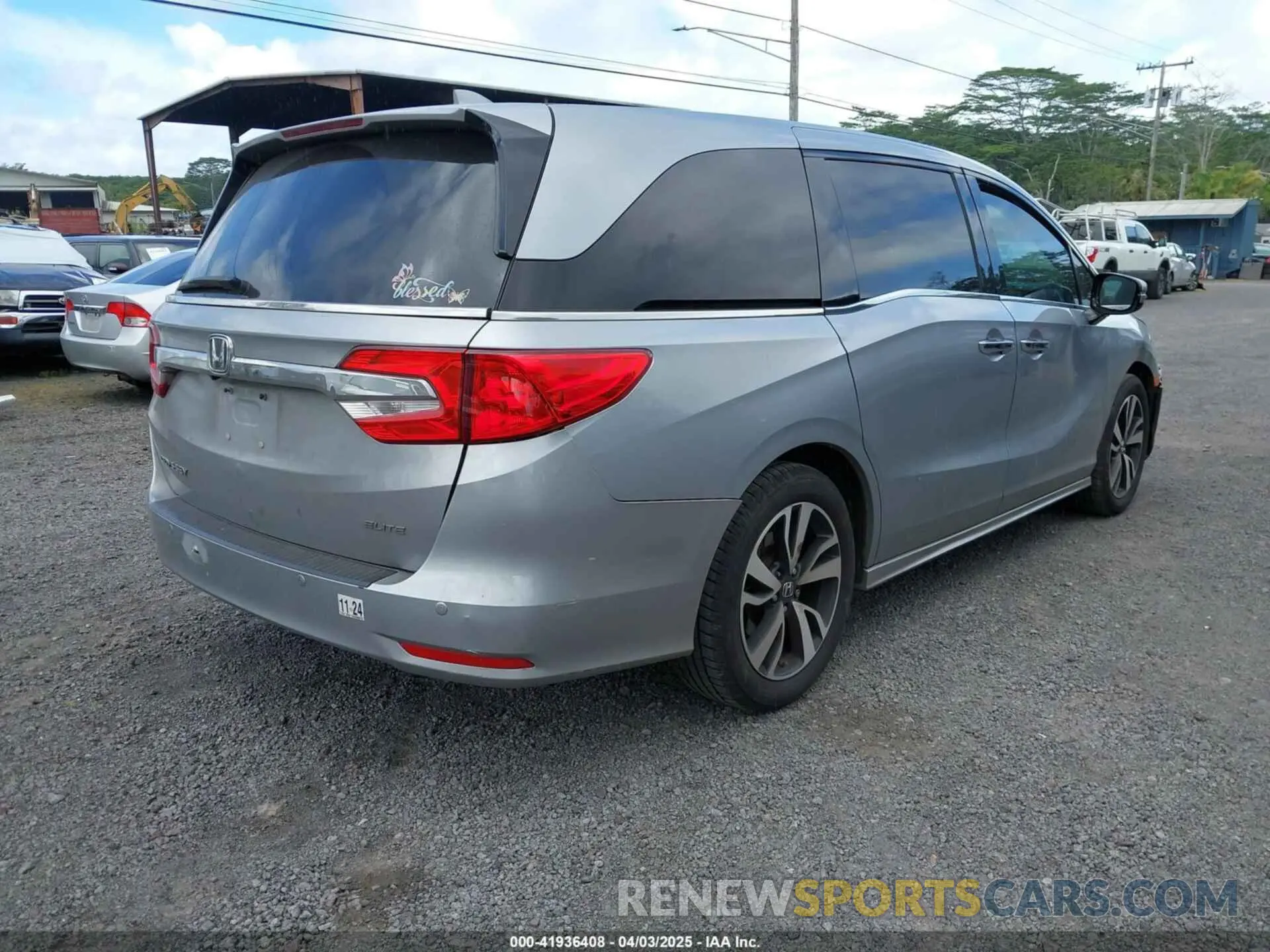 4 Photograph of a damaged car 5FNRL6H93KB077180 HONDA ODYSSEY 2019