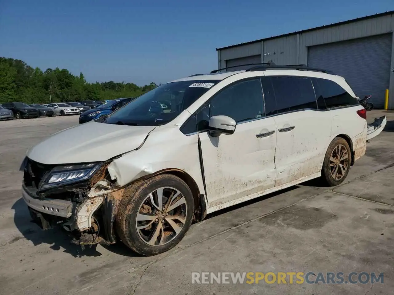 1 Photograph of a damaged car 5FNRL6H96KB049356 HONDA ODYSSEY 2019