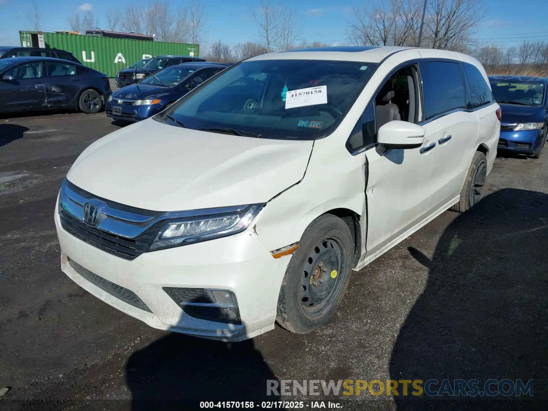 2 Photograph of a damaged car 5FNRL6H98KB022496 HONDA ODYSSEY 2019