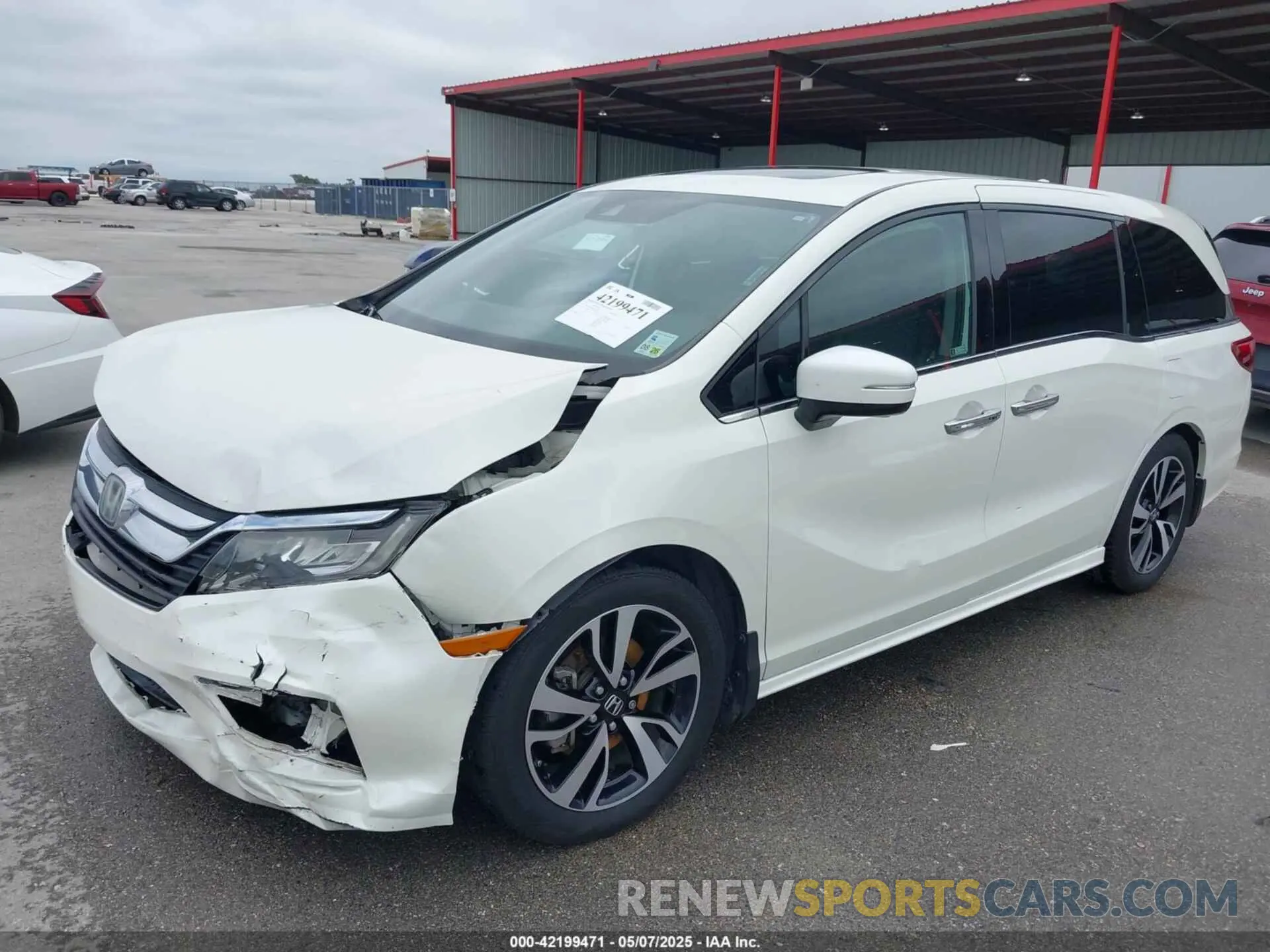 2 Photograph of a damaged car 5FNRL6H98KB062058 HONDA ODYSSEY 2019