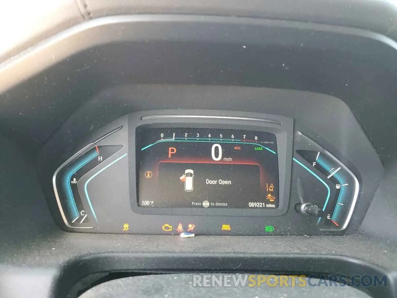 9 Photograph of a damaged car 5FNRL6H99KB022233 HONDA ODYSSEY 2019