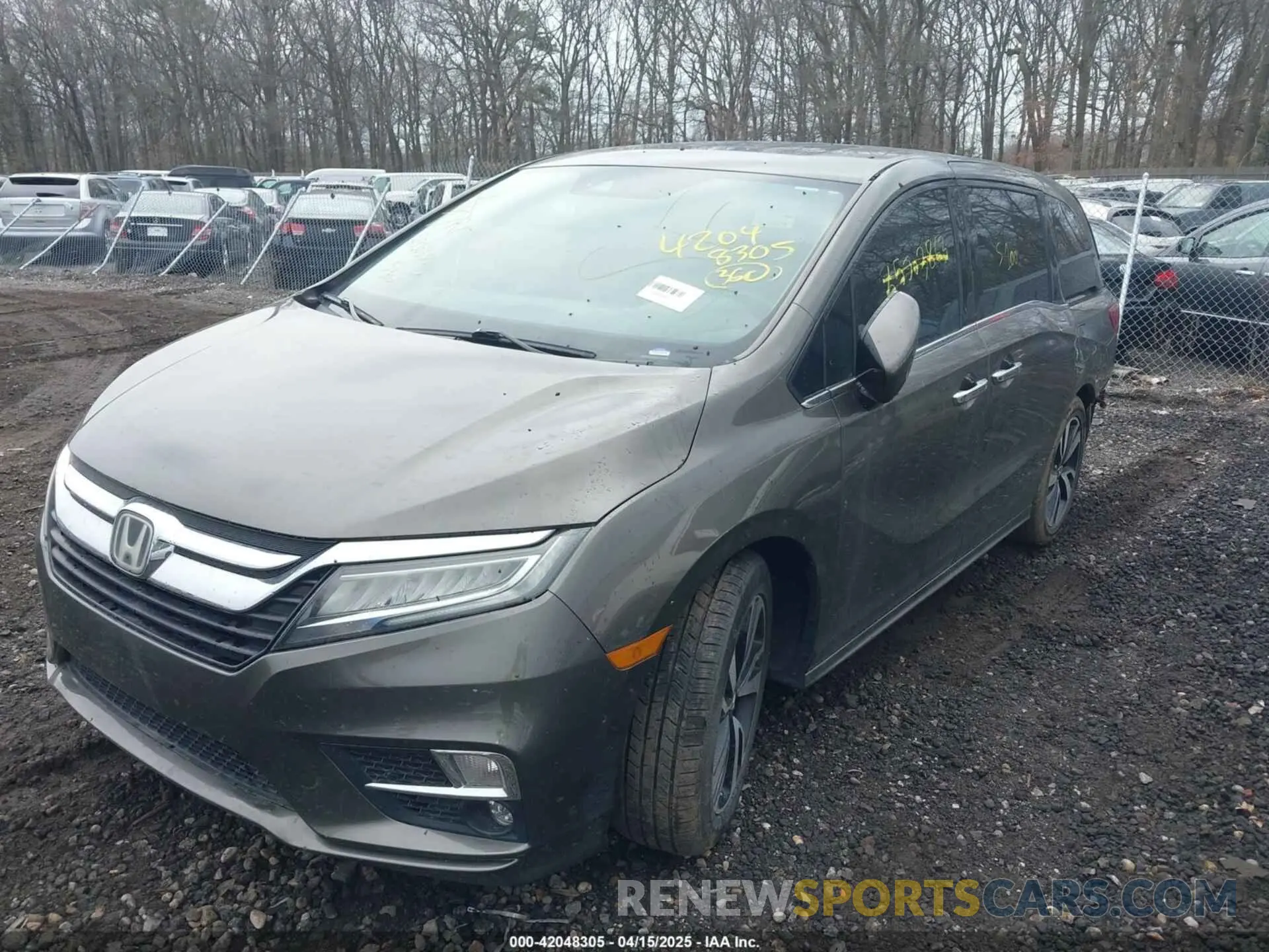 2 Photograph of a damaged car 5FNRL6H9XKB088029 HONDA ODYSSEY 2019