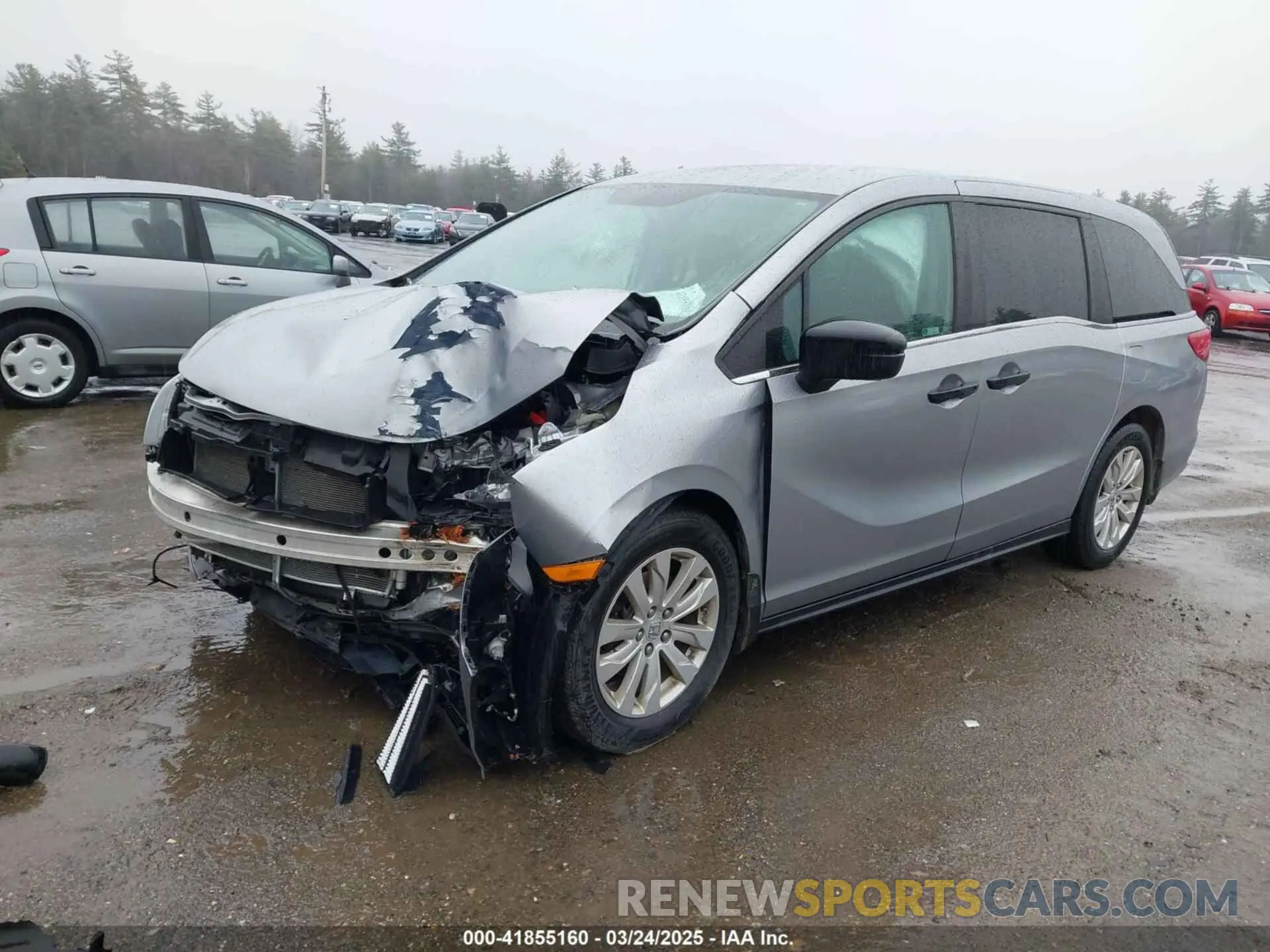 2 Photograph of a damaged car 5FNRL6H29LB050313 HONDA ODYSSEY 2020